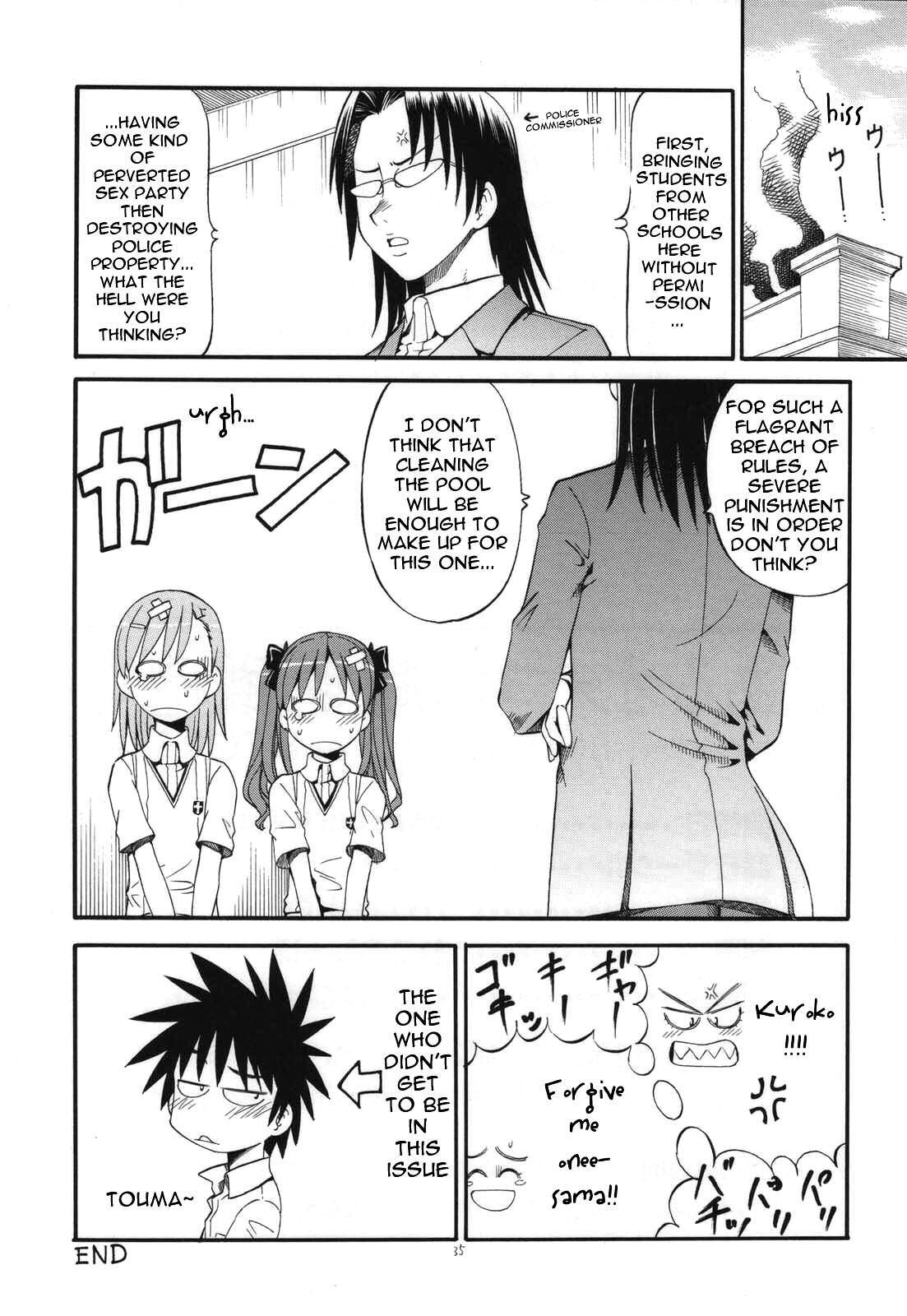 (C76) [Toraya (ITOYOKO)] Toaru Omeko ni Railgun 4 (Toaru Kagaku no Railgun) [English] {doujin-moe.us} page 36 full