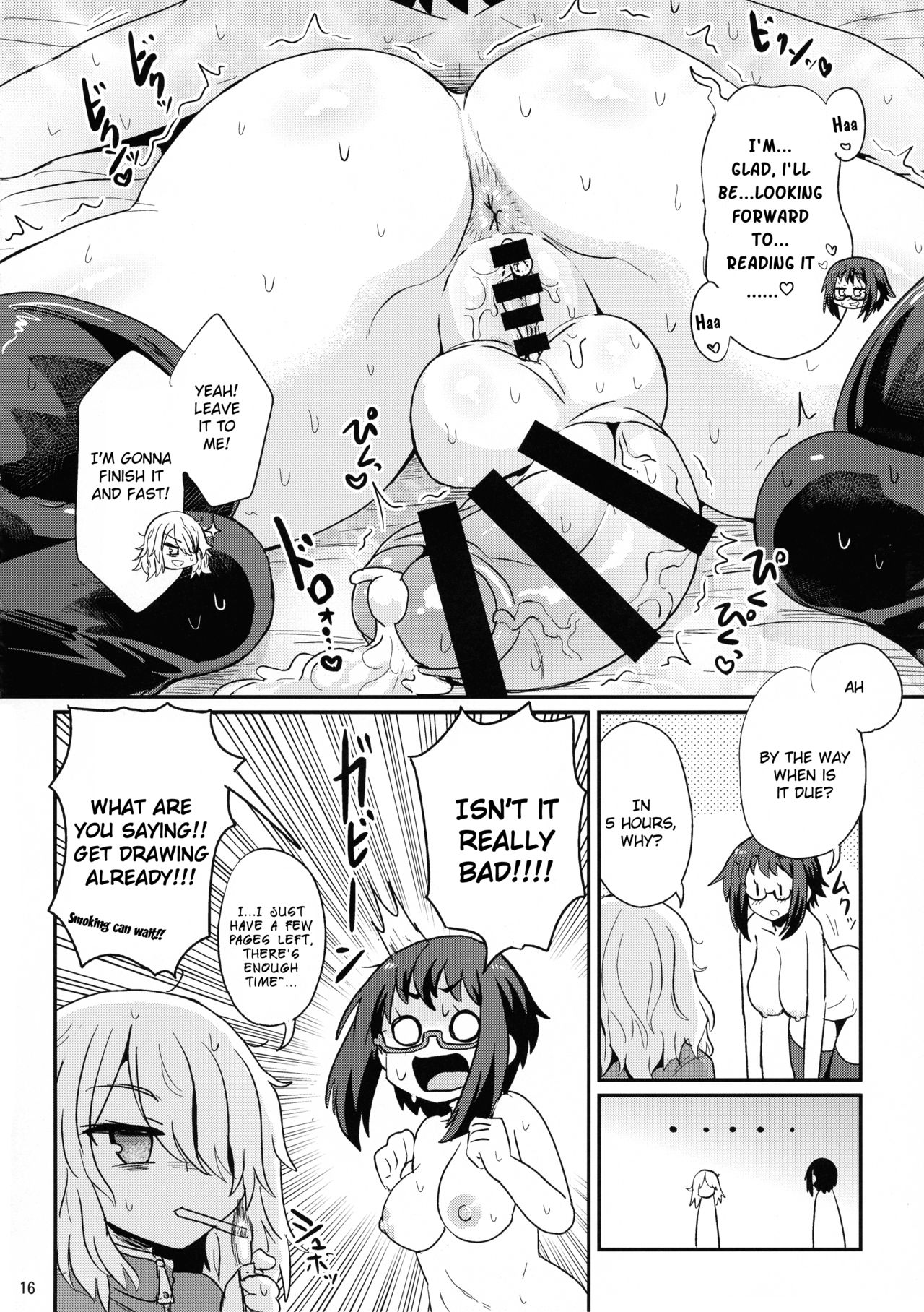 (C93) [Konnyaku Nabe (magifuro Konnyaku)] Mecha Shiko Shichau Kei Joshi [English] page 16 full