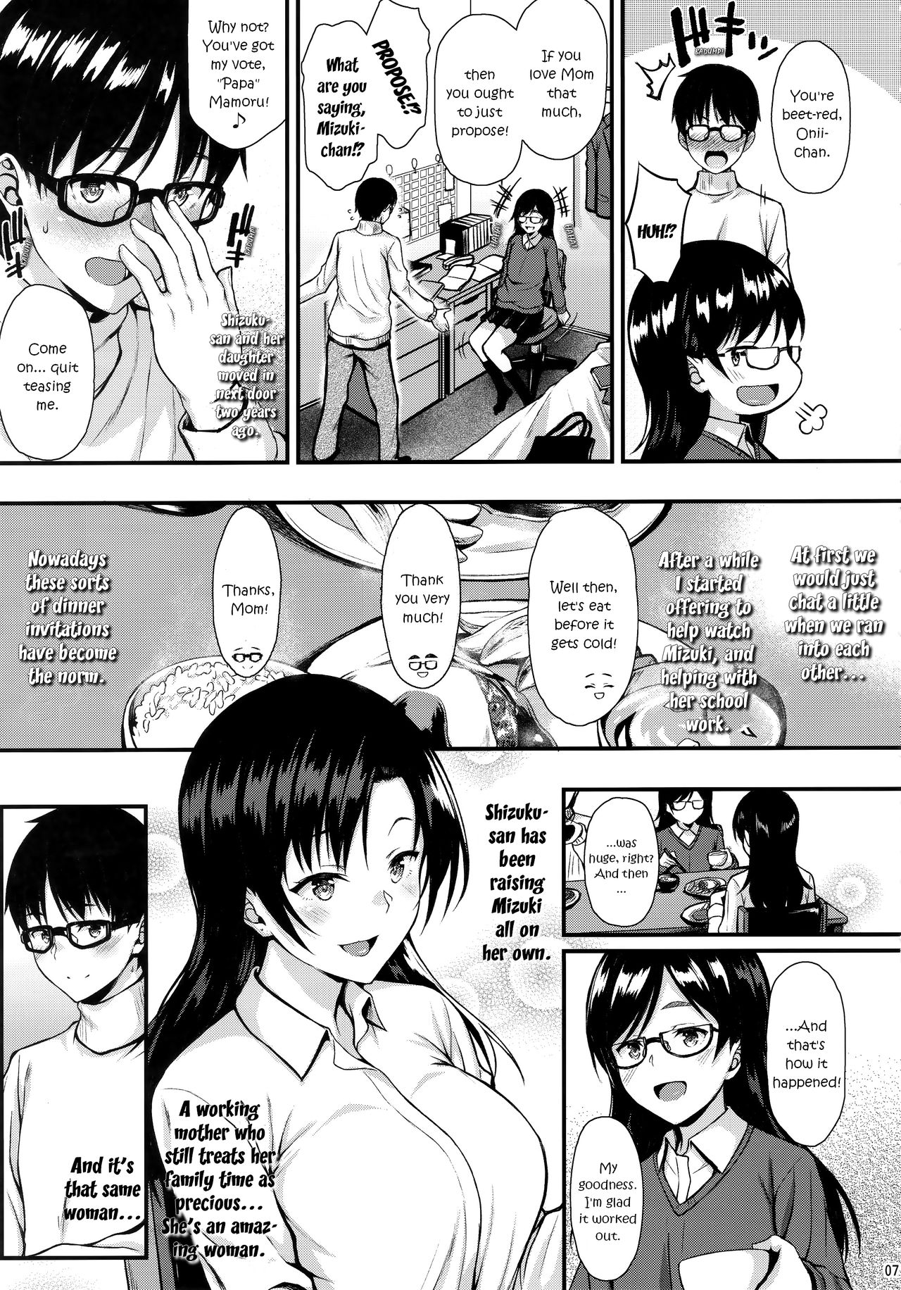 (C95) [Tonpuuratei (Saemon)] Shizuku-san wa Ore no Omoibito | My Neighbor Shizuku-San, My Fondest Desire [English] [ultimaflaral] page 6 full