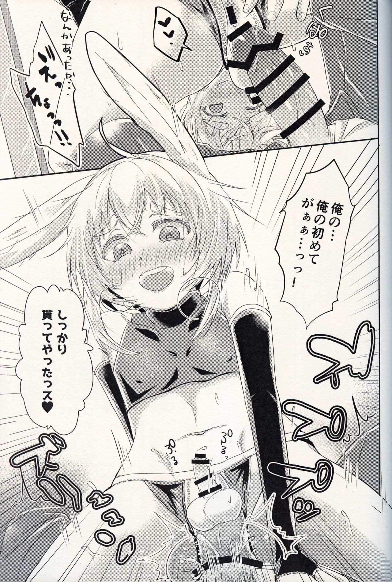 (C97) [Tsubaki Drops (Amemiya Naoto)] Oshikake Usagi to Doukyo(?) Hajimemashita. page 12 full