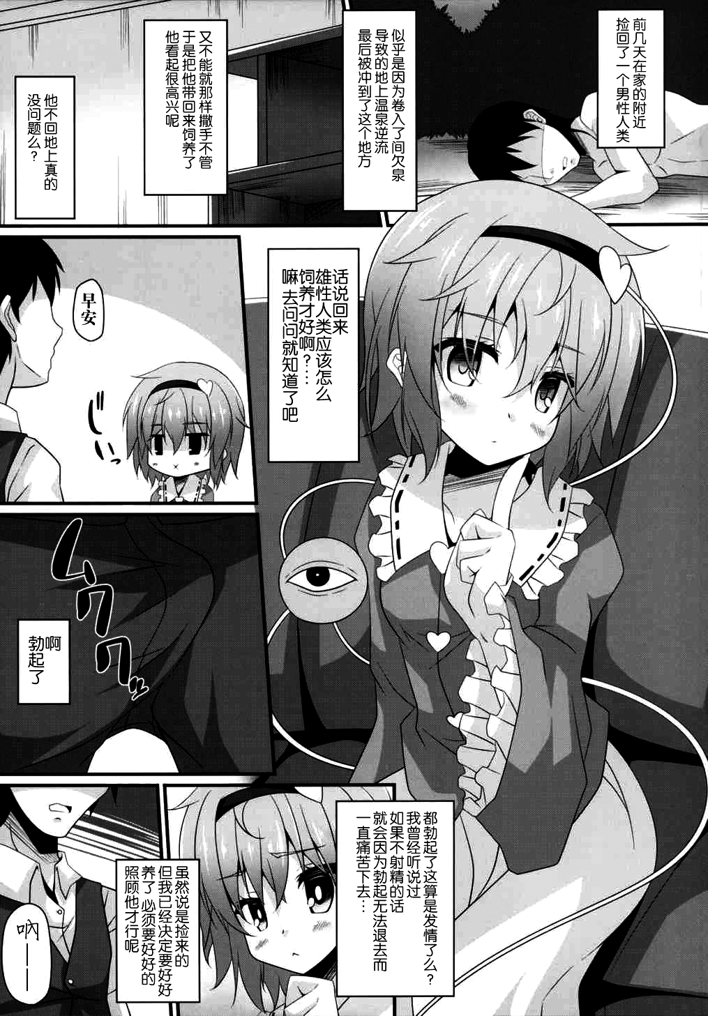 (Reitaisai 12) [Right away (Sakai Minato)] Satori-shiki Pet no Yashinaikata (Touhou Project) [Chinese] [无毒汉化组] page 4 full