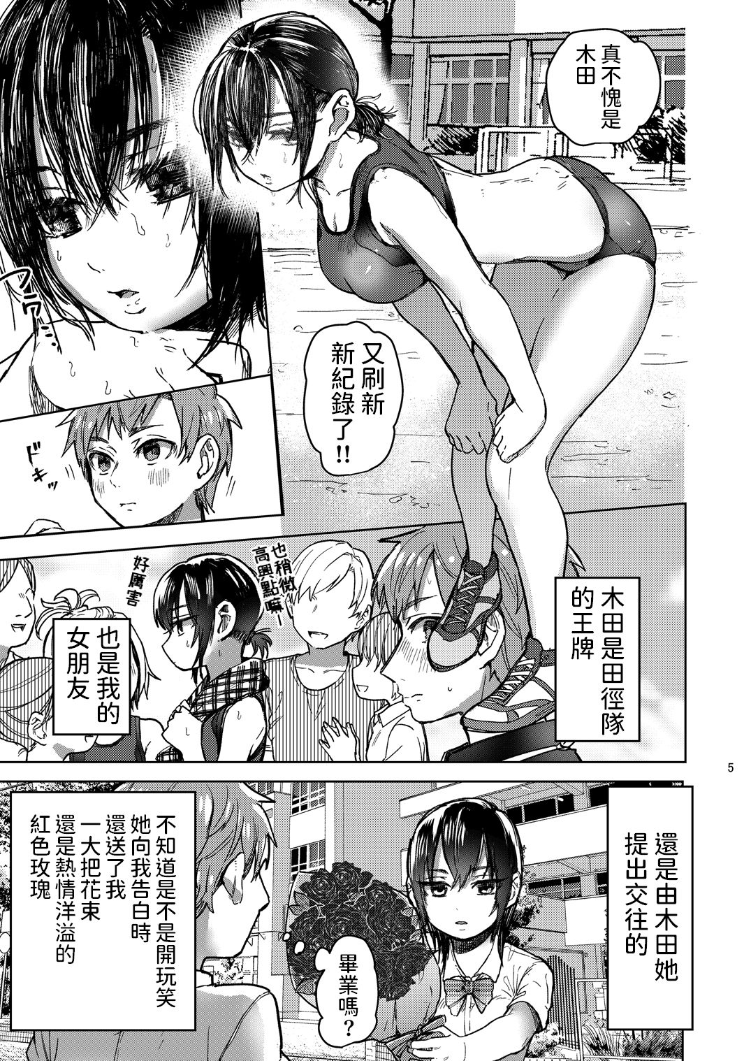 [Shirotsumekusa (Nozawa Yukiko)] Rikujou Kanojo wa Cool Tokidoki Dere [Chinese] [Digital] page 5 full