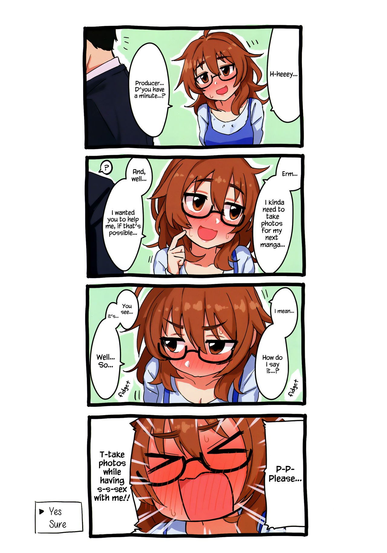 (COMIC1☆13) [Gyuunyuu Nomiba (Gyuunyuu Umao)] Hamedori Hina-san | Hina's Sex Photographs (THE IDOLM@STER CINDERELLA GIRLS) [English] =TV= page 4 full