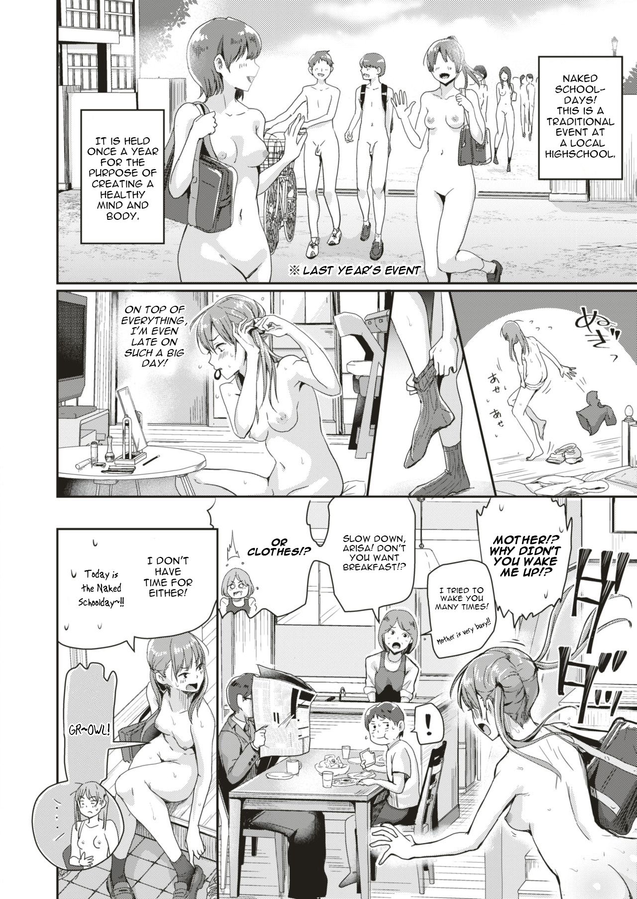 [Guglielmo] Honjitsu wa Zenra Toukoubi!? | Today is a Naked Schoolday!? (COMIC HAPPINING Vol. 3) [English] [artfish] [Digital] page 3 full