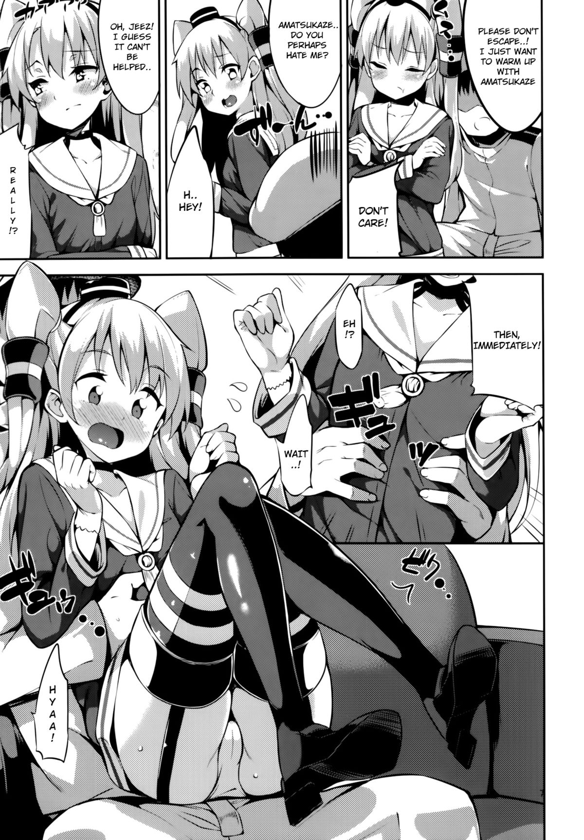 (C86) [Garimpeiro (Mame Denkyuu)] Amatsukaze-chan to (Kantai Collection -KanColle-) [English] [Orkel] page 6 full