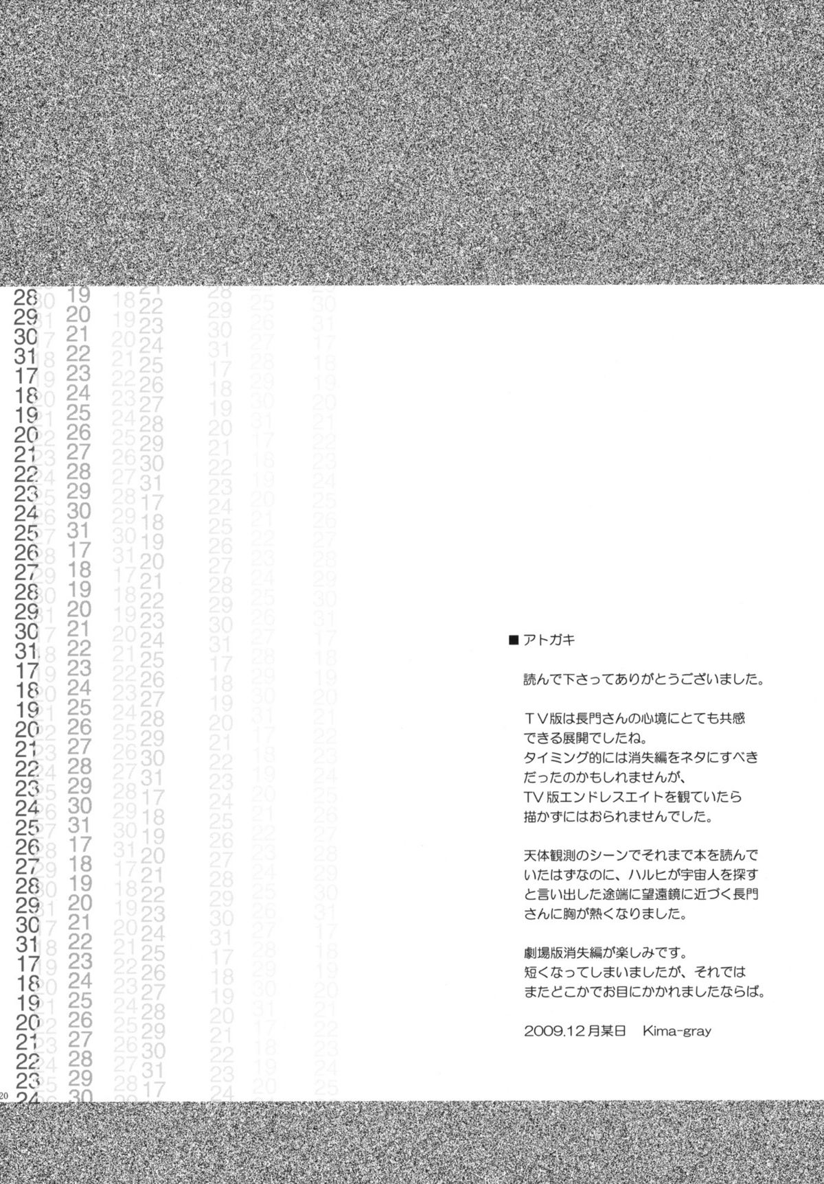 (C77) [Wechselhaft (Kima-gray)] Last Quarter (The Melancholy of Haruhi Suzumiya) [English] [redCoMet] page 20 full