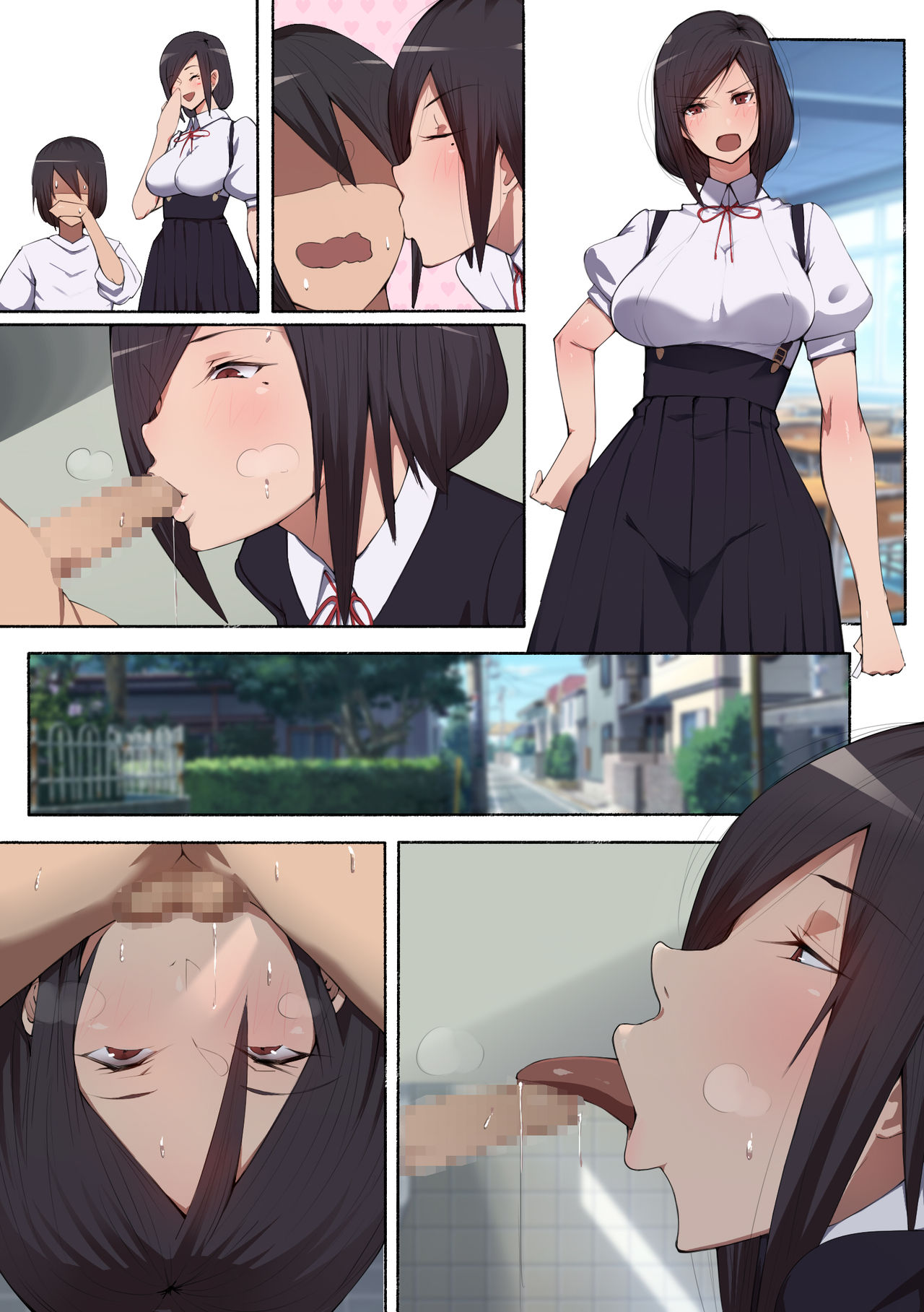 [Aikokusha (Agobitch Nee-san)] Seifuku Bishoujo 2gakki Ee!? Oshiri ni Koishiteru? Cheer Girl-chan to Dosukebe na Onnanoko-tachi dattee? page 71 full