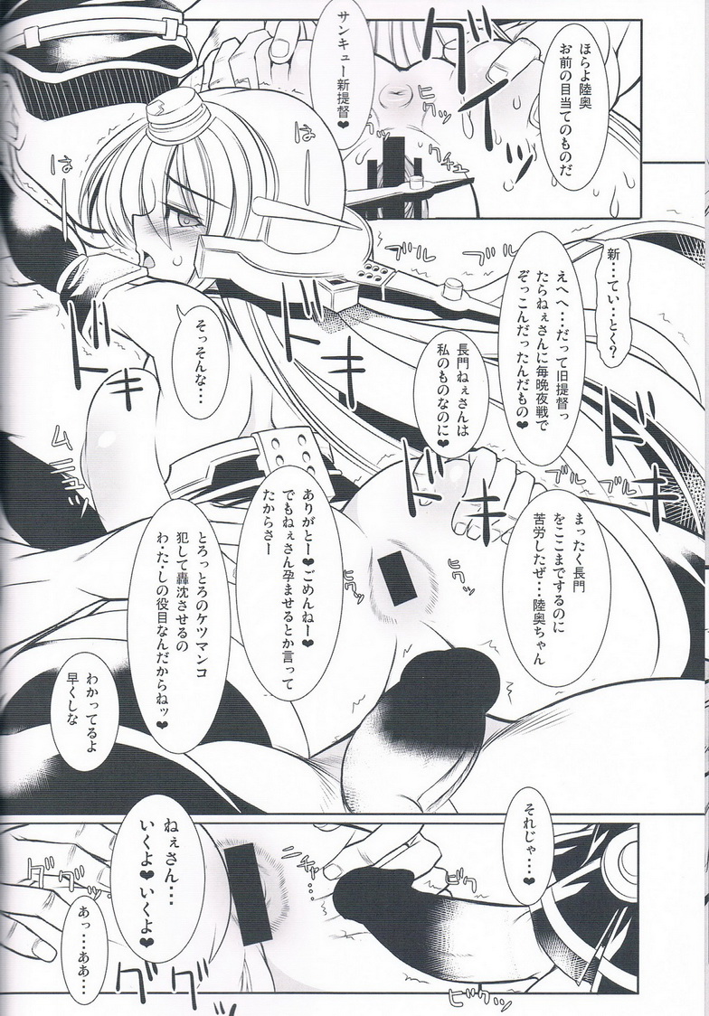 (C85) [Kikyakudou (Karateka Value)] Kangoku Senkan Nagato (Kantai Collection -KanColle-) page 21 full