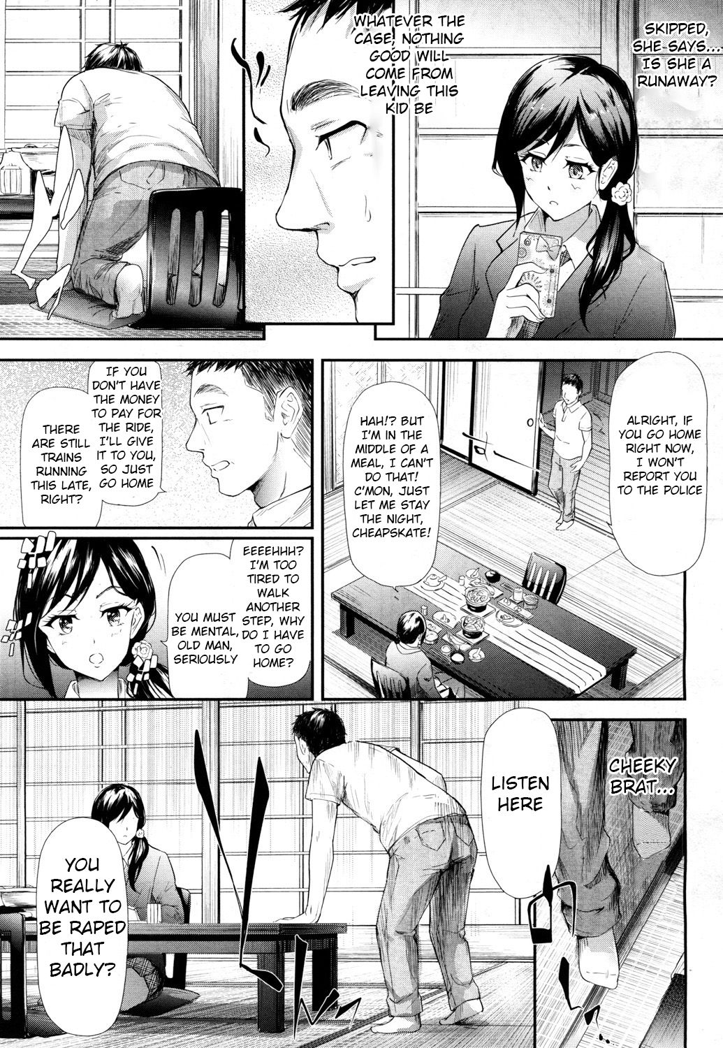 [Shiki Takuto] Namaiki JK Onsen Ryokou 2-haku 3-kka | Cheeky JK Hot Springs Trip - Two Days One Night (COMIC Mugen Tensei 2017-10) [English] [Yuzuru Katsuragi] [Digital] page 5 full
