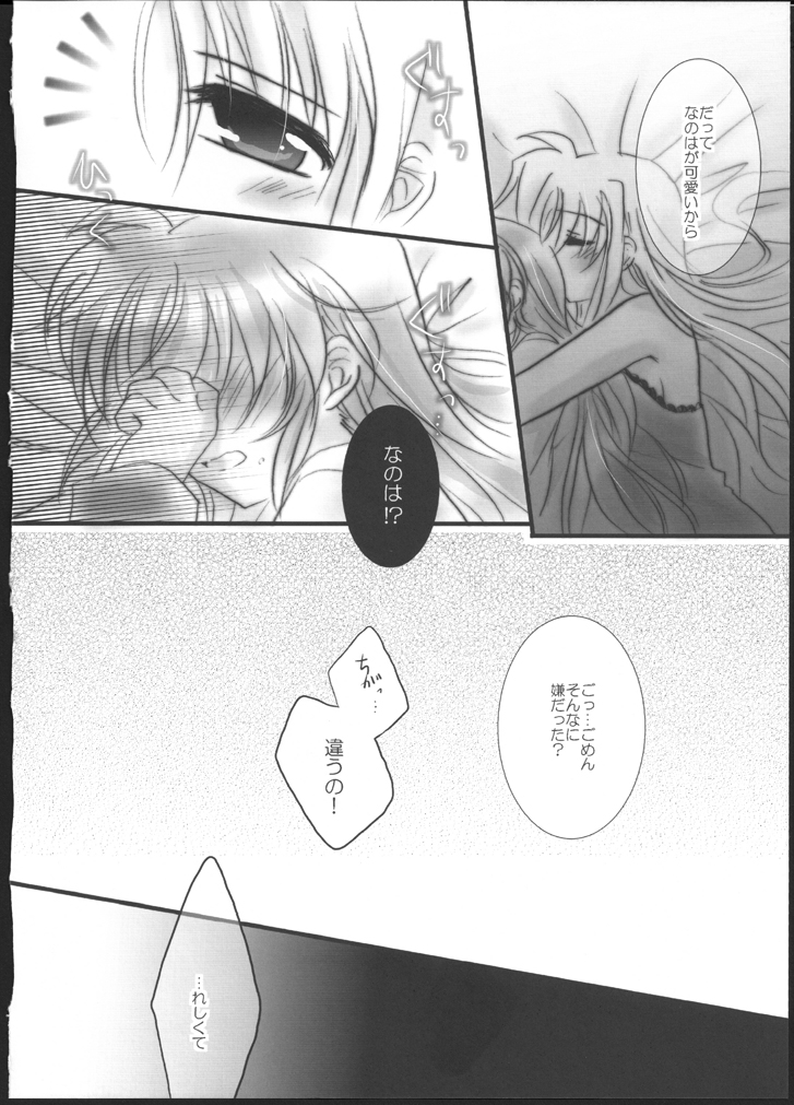 (C83) [Ameiro (Nanashiki)] Hatsu Yoru. (Mahou Shoujo Lyrical Nanoha) page 24 full