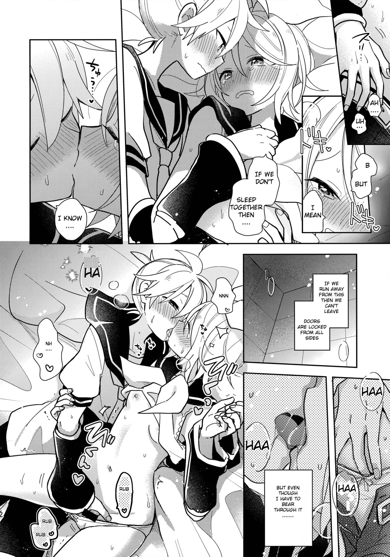 (Kagamine Kotoha!) [Wonderland (Suzumi)] Issho no Ofuton de Nenai to Derarenai Heya [Seijin Mukai] (VOCALOID) [English] page 11 full