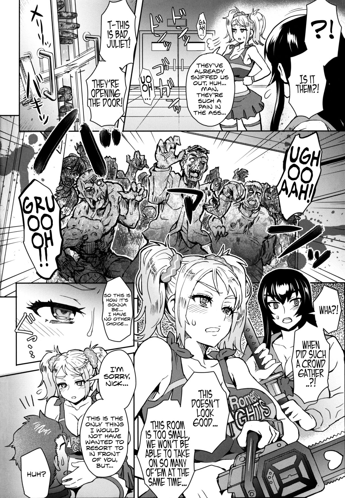 (C83) [EIGHT BEAT (Itou Eight)] LOLLIPOP of THE DEAD (Lollipop Chainsaw, Highschool of the Dead) [English] {Kalevala, LWB & Funeral of Smiles} page 6 full