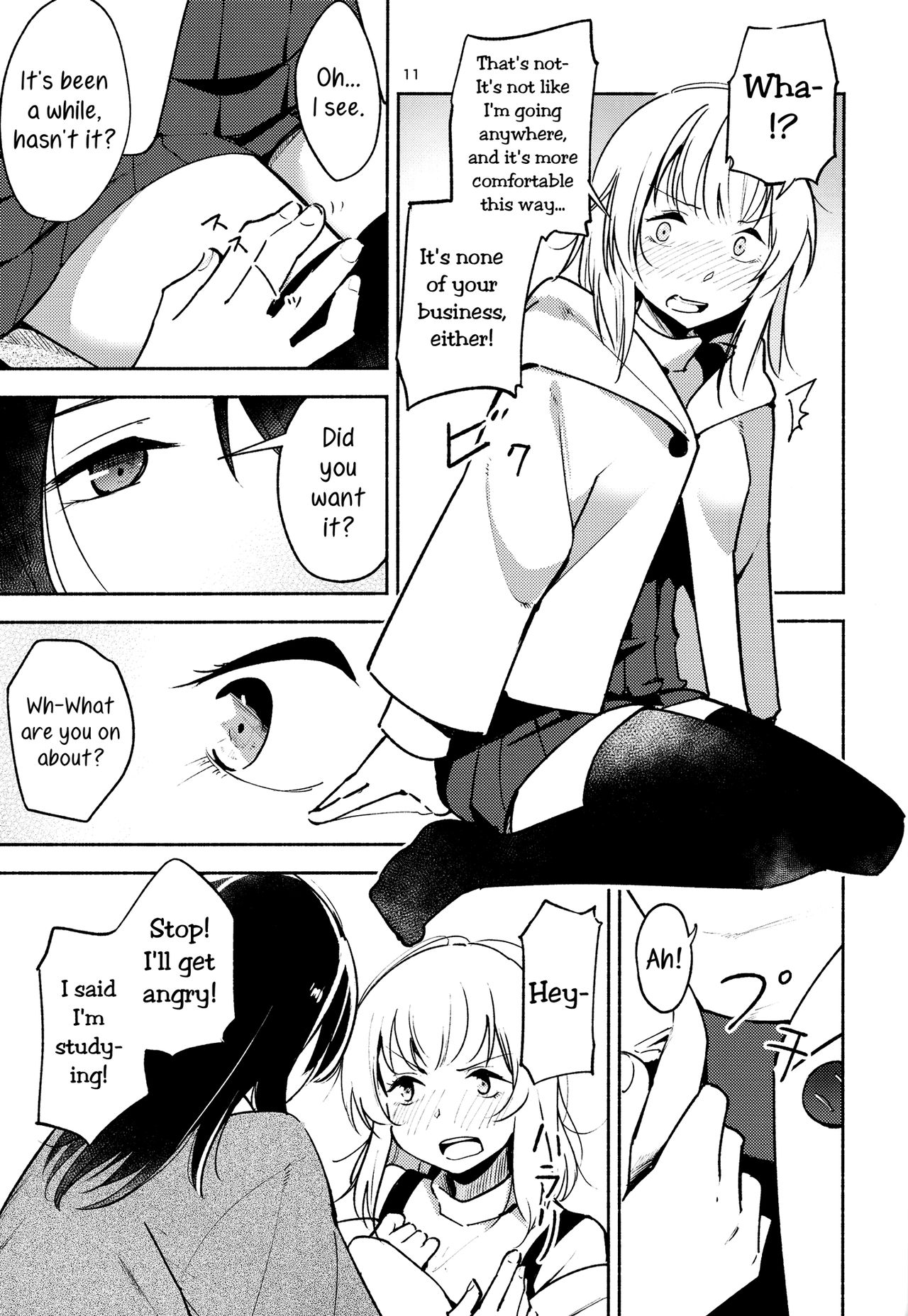 (C91) [G-complex (YUI_7)] Shiori no Inai Heya -Invitation- | A Room Without Shiori  Invitation [English] =TV & Yuri-ism= page 11 full