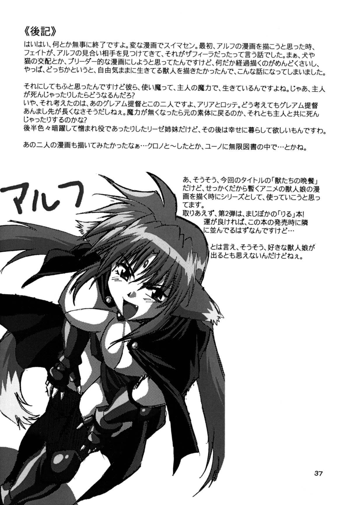 (SC34) [Studio Katsudon (Manabe Jouji)] Kemonotachi no Bansan (Mahou Shoujo Lyrical Nanoha) [English] page 38 full