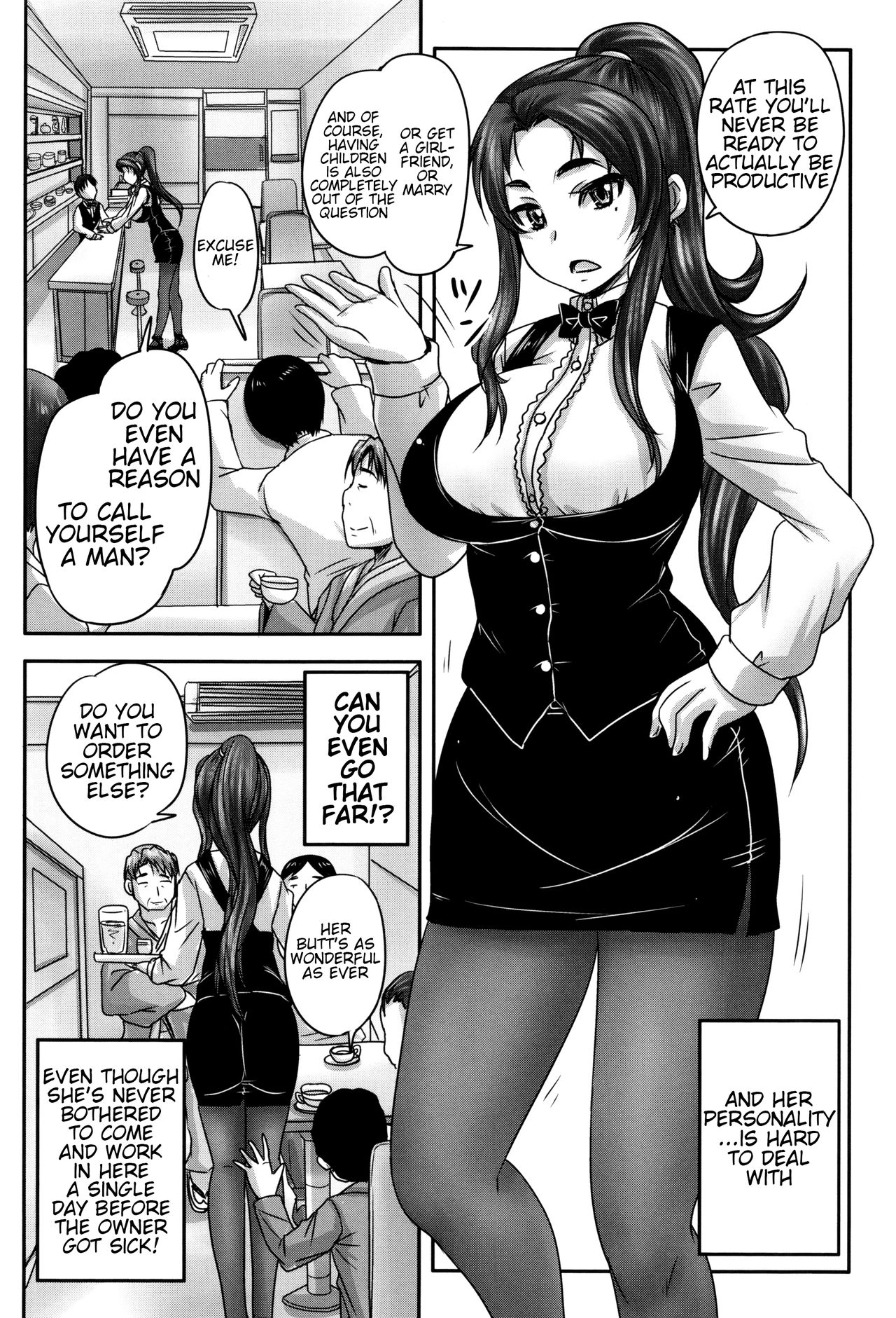 [Nozarashi Satoru] Kissa Hitozuma Nikudorei | Married Meat Slave Cafe Ch. 1-5 [English] [H-Konbini] page 9 full