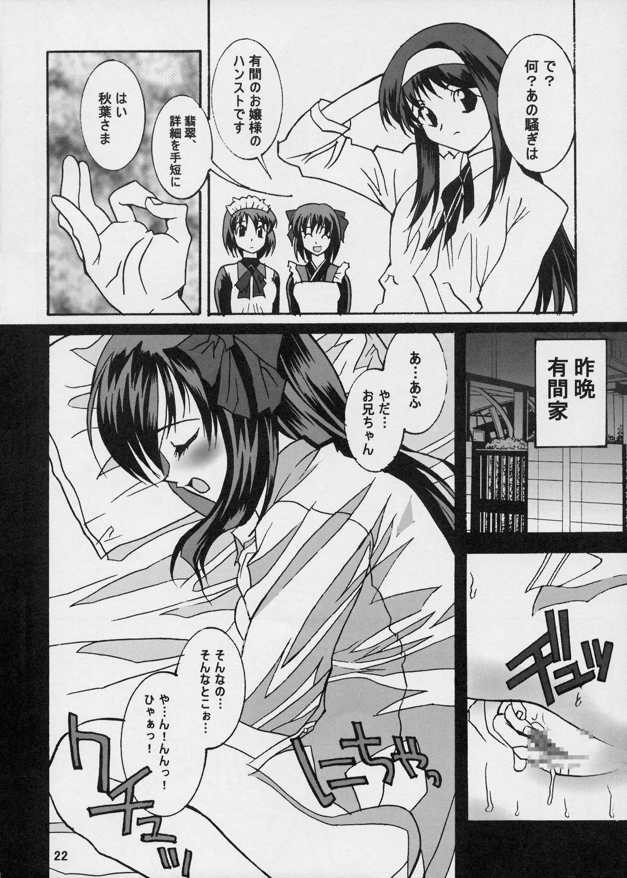 (CR33) [Maricyan-FC (Ginseidou, Kouno Shintarou)] Momerubura (Tsukihime) page 22 full