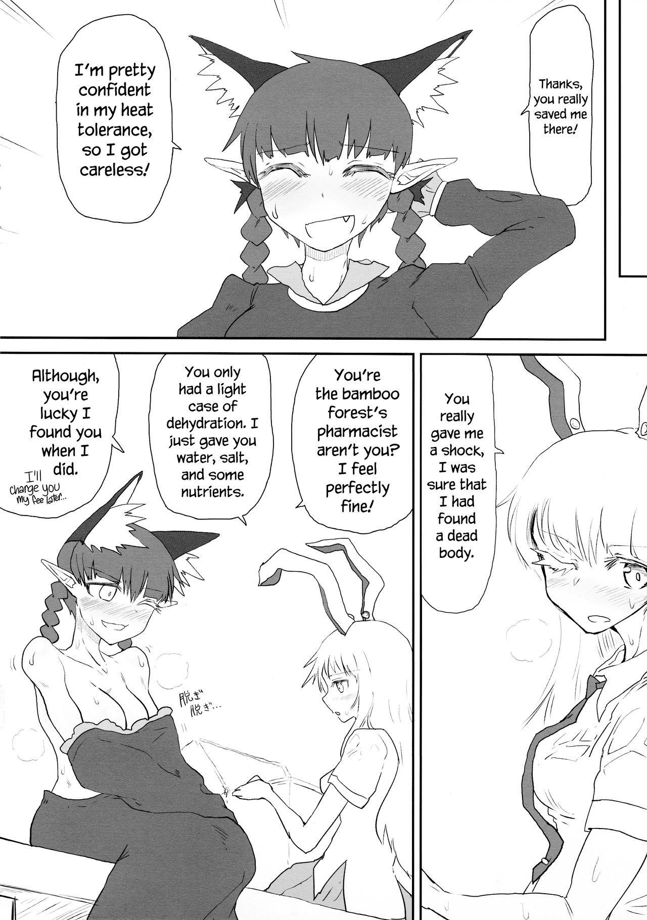 (C90) [Psychetangle (Keta)] Manatsu no Murashi Cat | Midsummer's Steamed Cat (Touhou Project) [English] [Erelzen] page 3 full