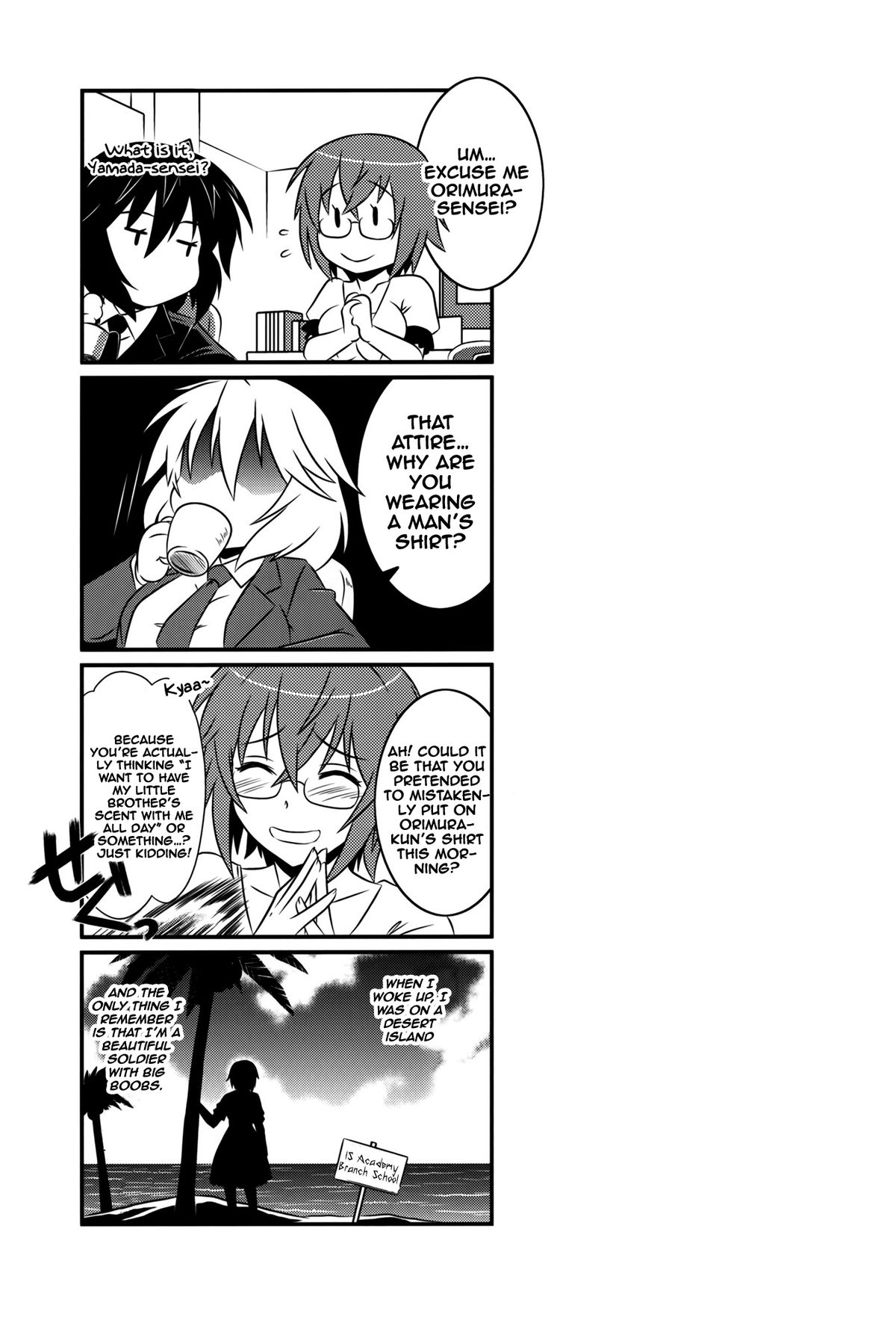 (C84) [CAZA MAYOR (Tsutsumi Akari)] is Incest Strategy 4 (IS <Infinite Stratos>) [English] {RapidSwitch} page 20 full