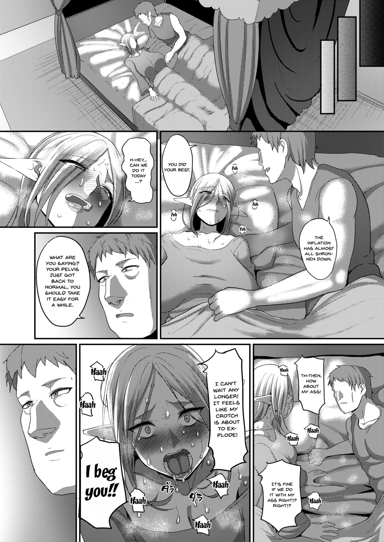 [B.B.T.T. (Yamamoto Zenzen)] Takabisha Elf Kyousei Konin!! 4 | Force Married With A Haughty Elf! 4 [English] {Doujins.com} [Digital] page 21 full