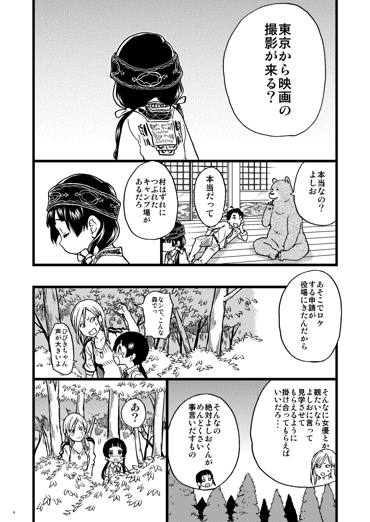 [Okina Keikaku (Shiwasu no Okina)] Pakopako Nakadashi Camp (Kuma Miko) [Digital] page 3 full