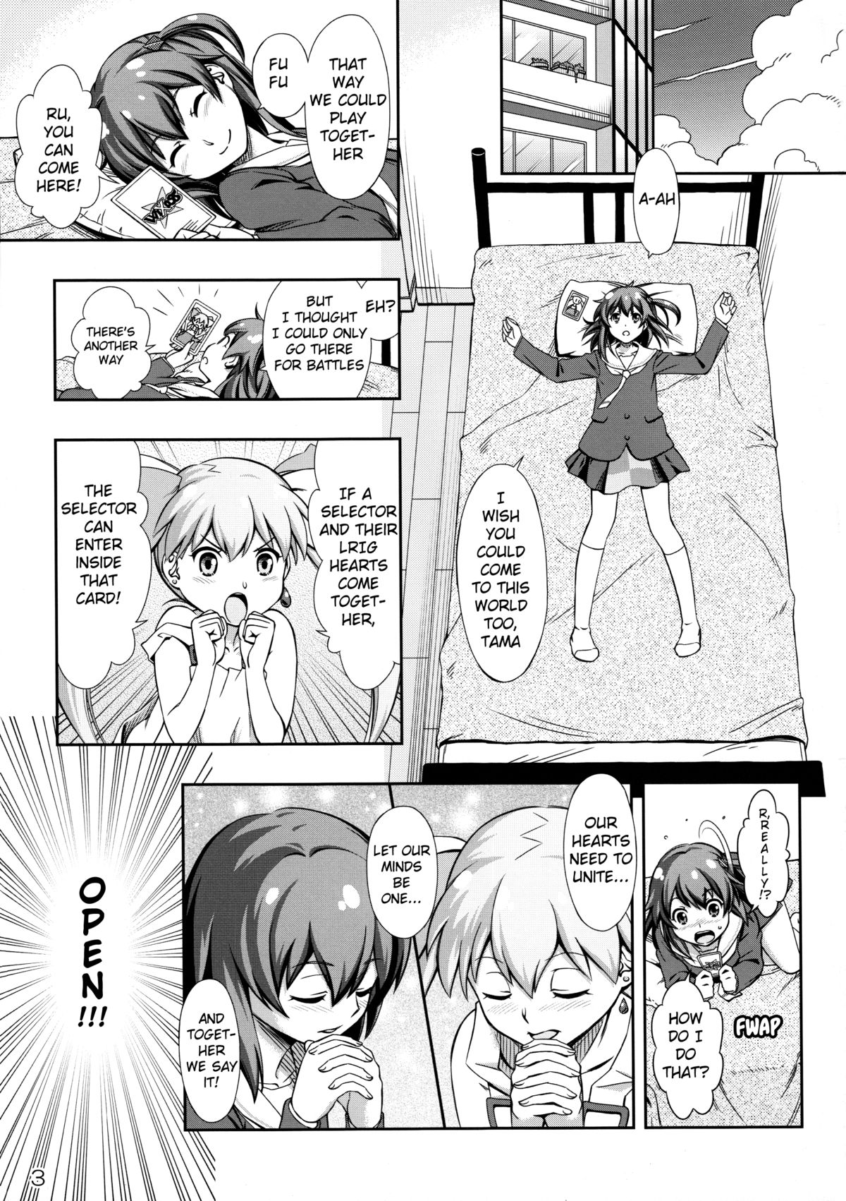 (Futaket 10.5) [YOU2HP (YOU2)] Immoral Batou! (Selector Infected WIXOSS) [English] [Belldandy100] [Decensored] page 3 full