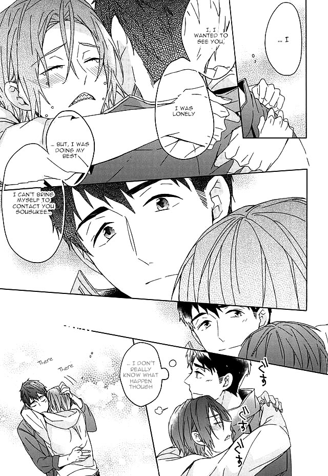 [Honetukiniku (Sebone)] seaside summer tune [Tokuten Clear File Tsuki] (Free!) [English] [Migi-ude] page 19 full