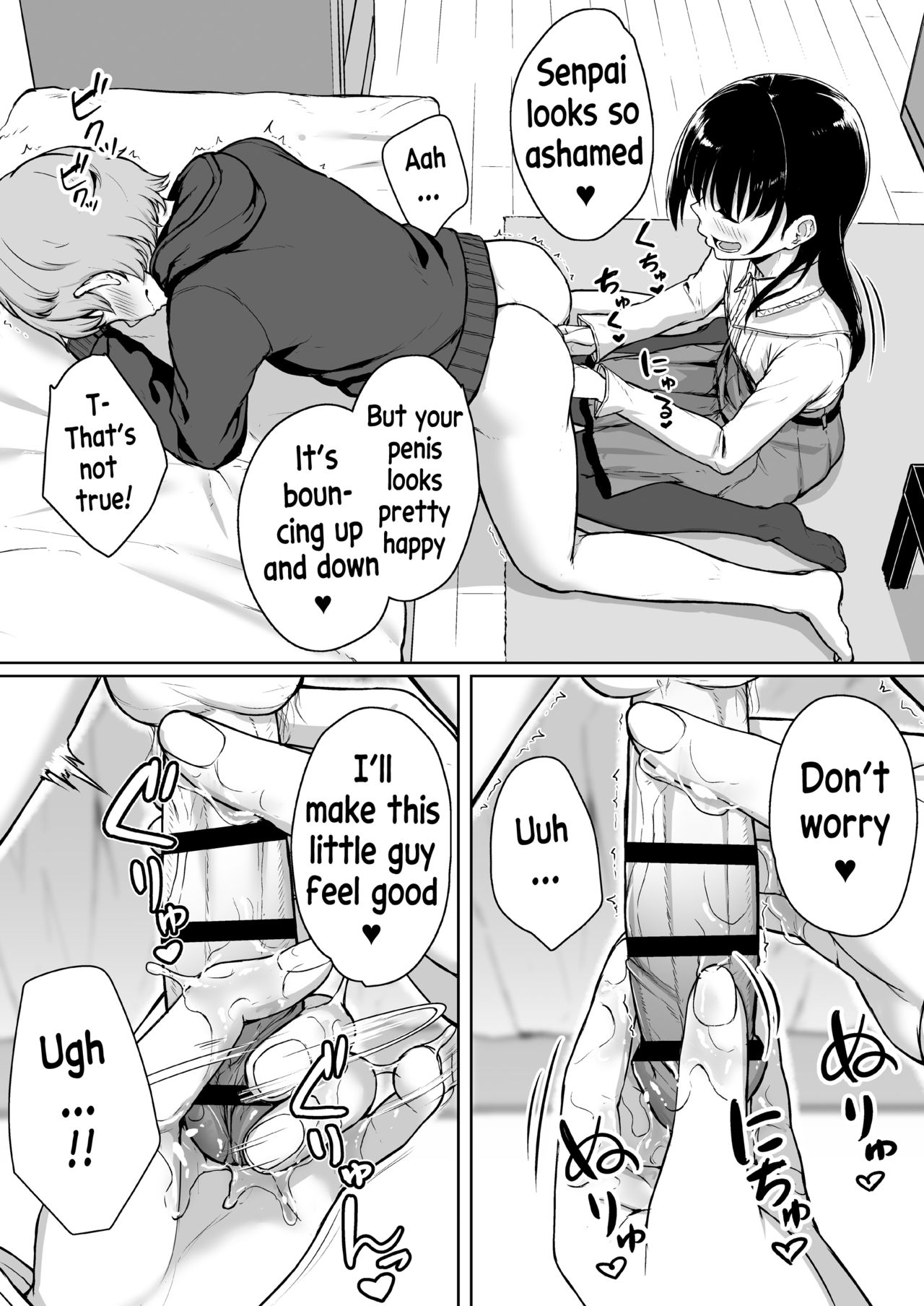 [Misaki (Aoi Tiduru)] Ijiwaru de Amaama ~Kouhai Kanojo ni Tekoki de Aisarereru Ohanashi~ [English] [xinsu] page 28 full