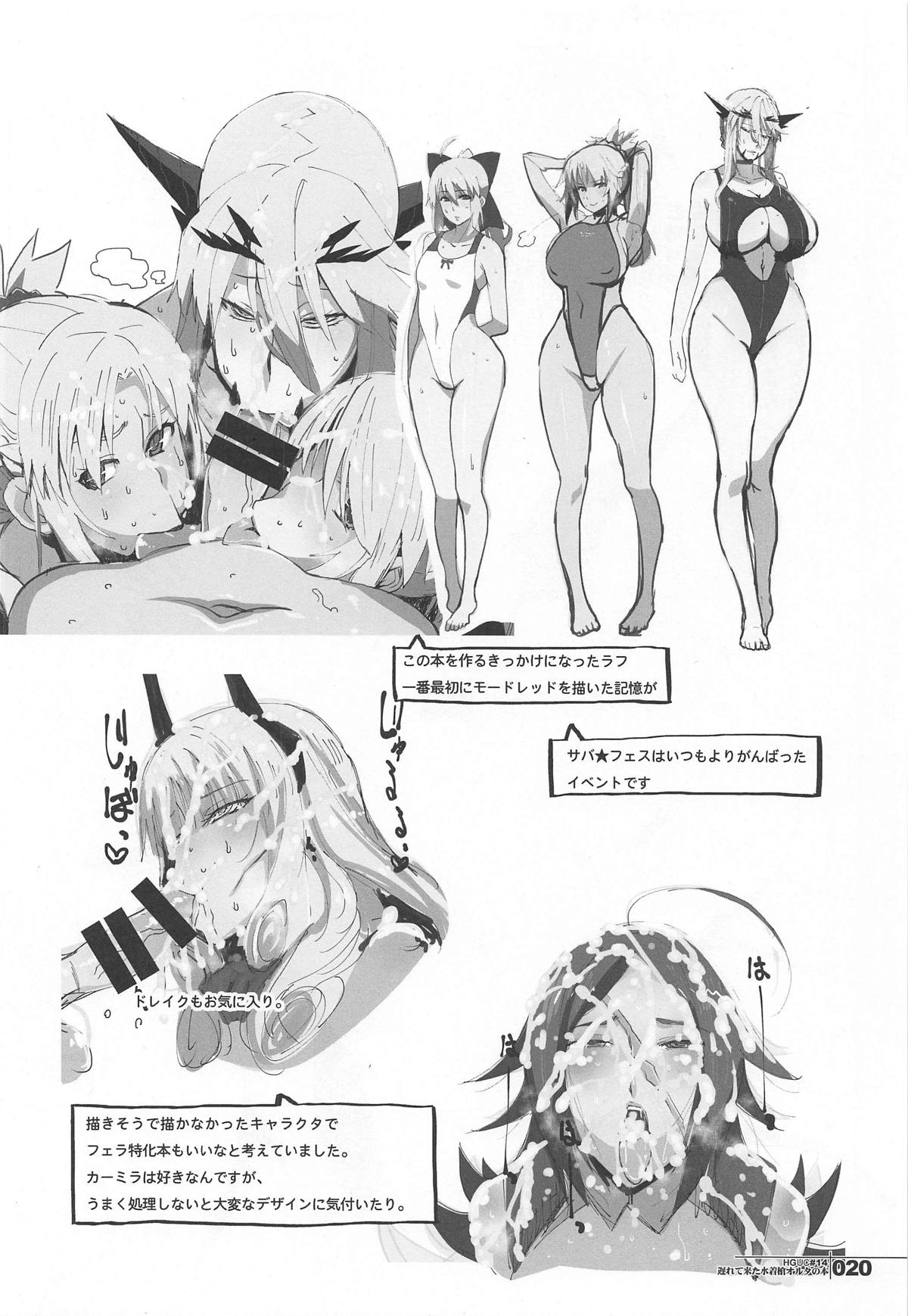 (COMIC1☆14) [HGH (HG Chagawa)] HGUC #14 Okurete Kita Mizugi Yari Alter no Hon (Fate/Grand Order) page 19 full