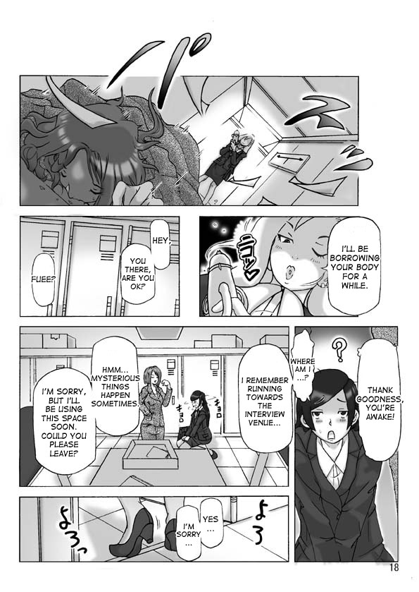 [ts-complex2nd (Asagiri)] Tamatama Toorigakatta Shuukatsuchuu no Joshidaisei ni Kigaete [English] [desudesu] page 18 full