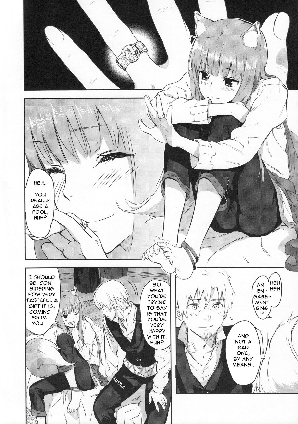 (C83) [Ajisaidenden (Kawakami Rokkaku, Takanashi Rei)] Harvest II (Spice and Wolf) [English] {Drunken Wolf} page 16 full