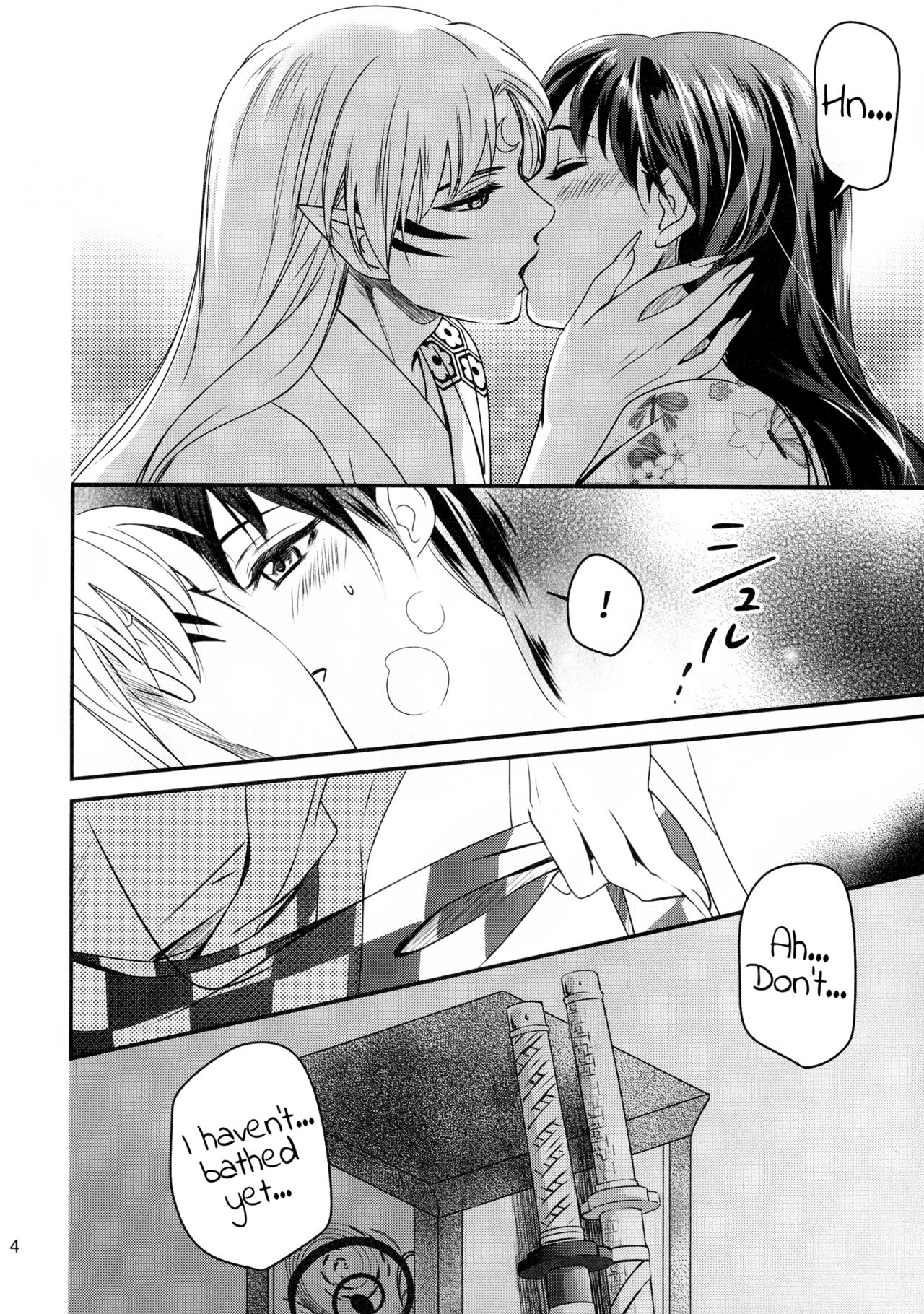 (HaruCC23) [Kasha (Umezo)] Koi Urara -Ge- | Beautiful Love -Bottom- (Inuyasha) [English] [EHCove] page 4 full