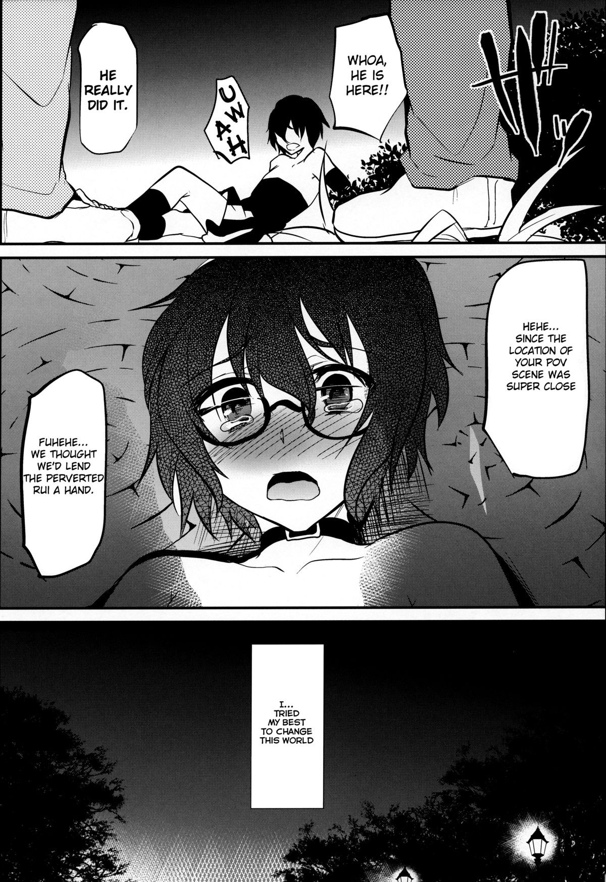 (Futaket 9.5) [Cannabis (Shimaji)] Rui-Rui VS Kokujin Chinpo (Gatchaman Crowds) [English] [HZTL] page 13 full