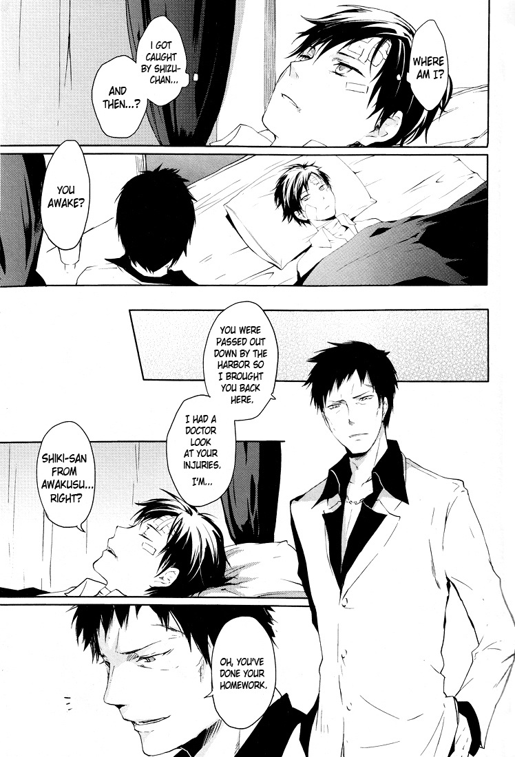 (C78) [WORLD BOX, Bon's (Yuu, Sumeragi Sora)] 2-nen to 8-kagetsu no Kiseki | A Journey of 2 Years and 8 Months (Durarara!!) [English] [ebil_trio] page 8 full