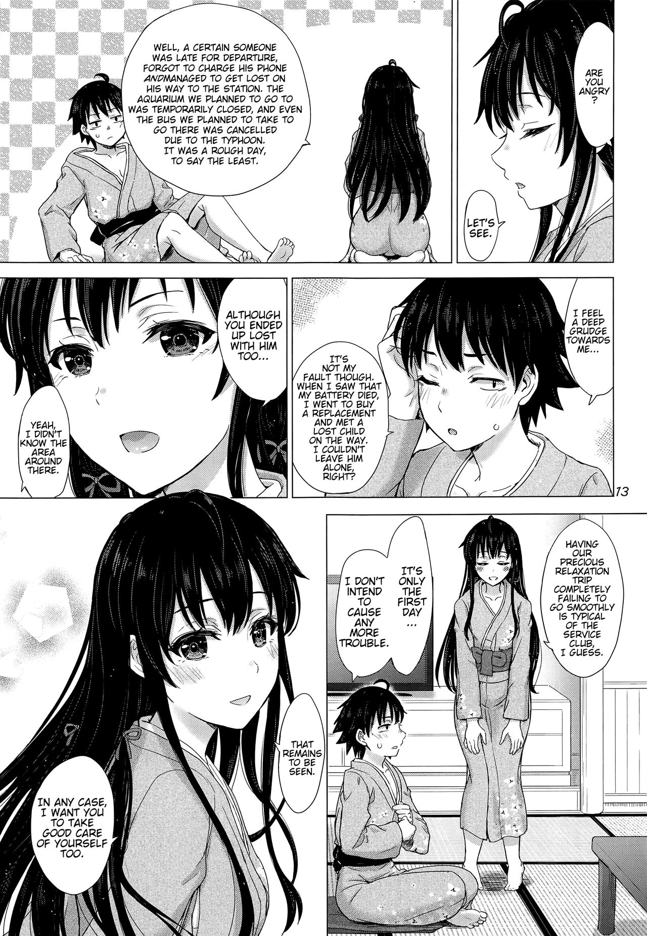 [studio A (Inanaki Shiki)] Houshi-bu no Iyarashii Ian Ryokou. (Yahari Ore no Seishun Love Come wa Machigatteiru.) [2020-01-25] [English] =Fureta7= page 12 full