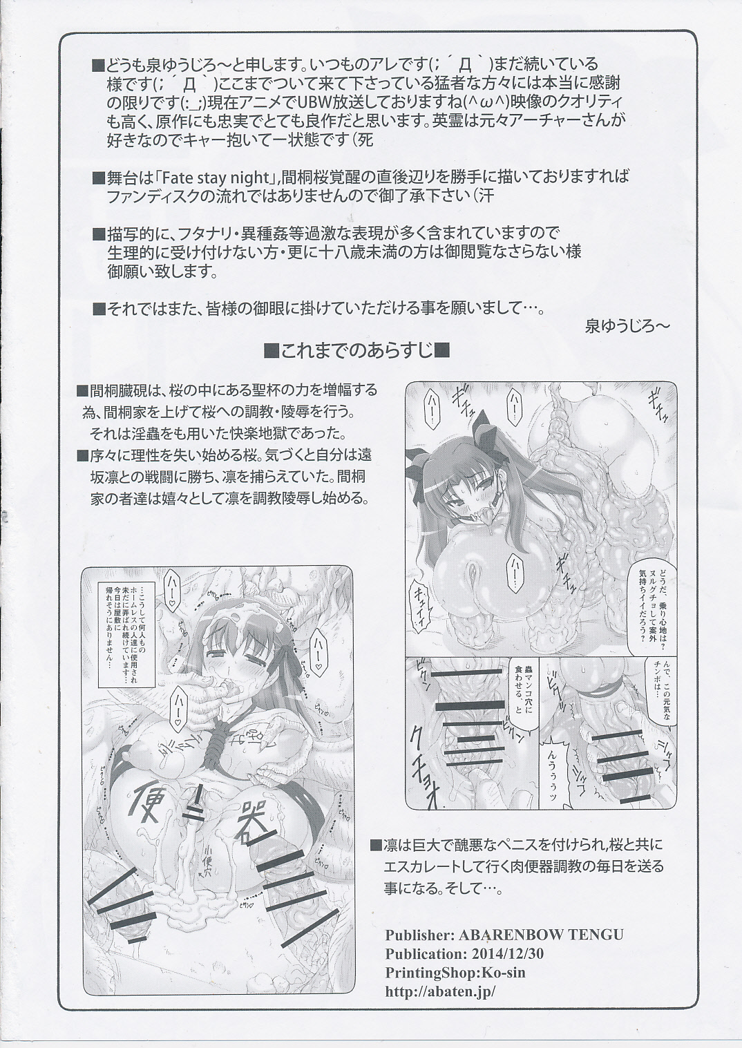 (C87) [Abarenbow Tengu (Izumi Yuujiro)] Kotori 11 (Fate/stay night) page 3 full