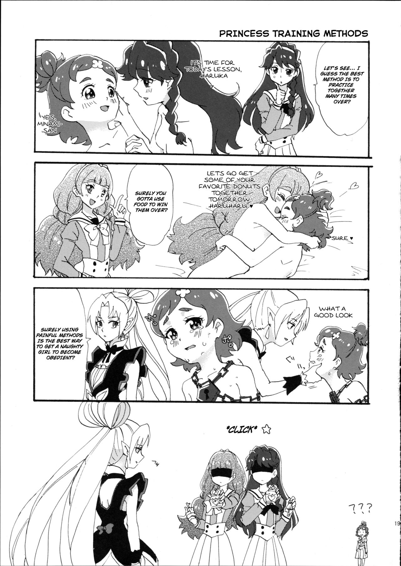 (Dress up! Princess) [Yukirinrin! (Oyu)] Mitsudomoe Princess | 3-Way Princess (Go! Princess PreCure) [English] [Goggled Anon] page 18 full