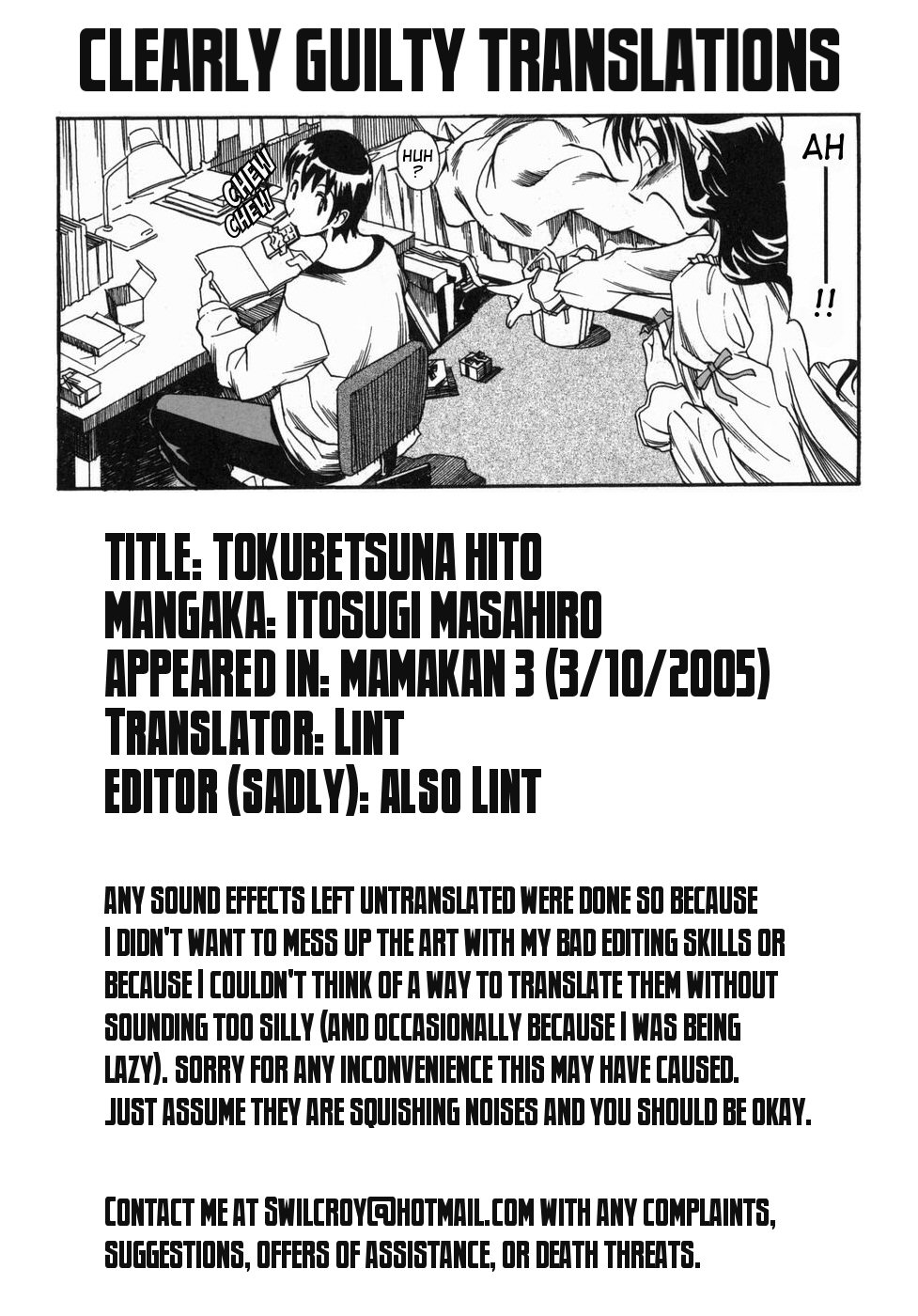 [Itosugi Masahiro] Tokubetsu na Hito | My Special Person (Mamakan 3) [English] [Clearly Guilty Translations] [Decensored] page 19 full