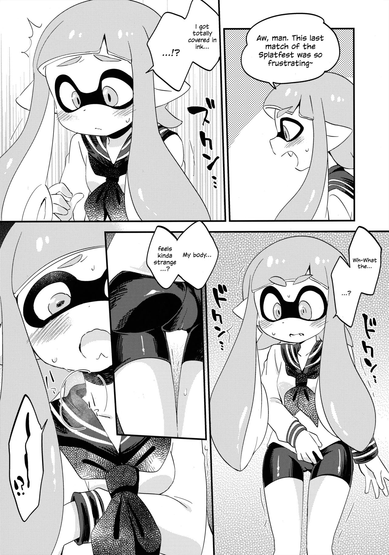 (C89) [Colomonyu (Eromame)] Yuri Ika Gachi♥cchi - Lemon to Milk | Super Lewd Yuri Squids - Lemon and Milk (Splatoon) [English] page 3 full