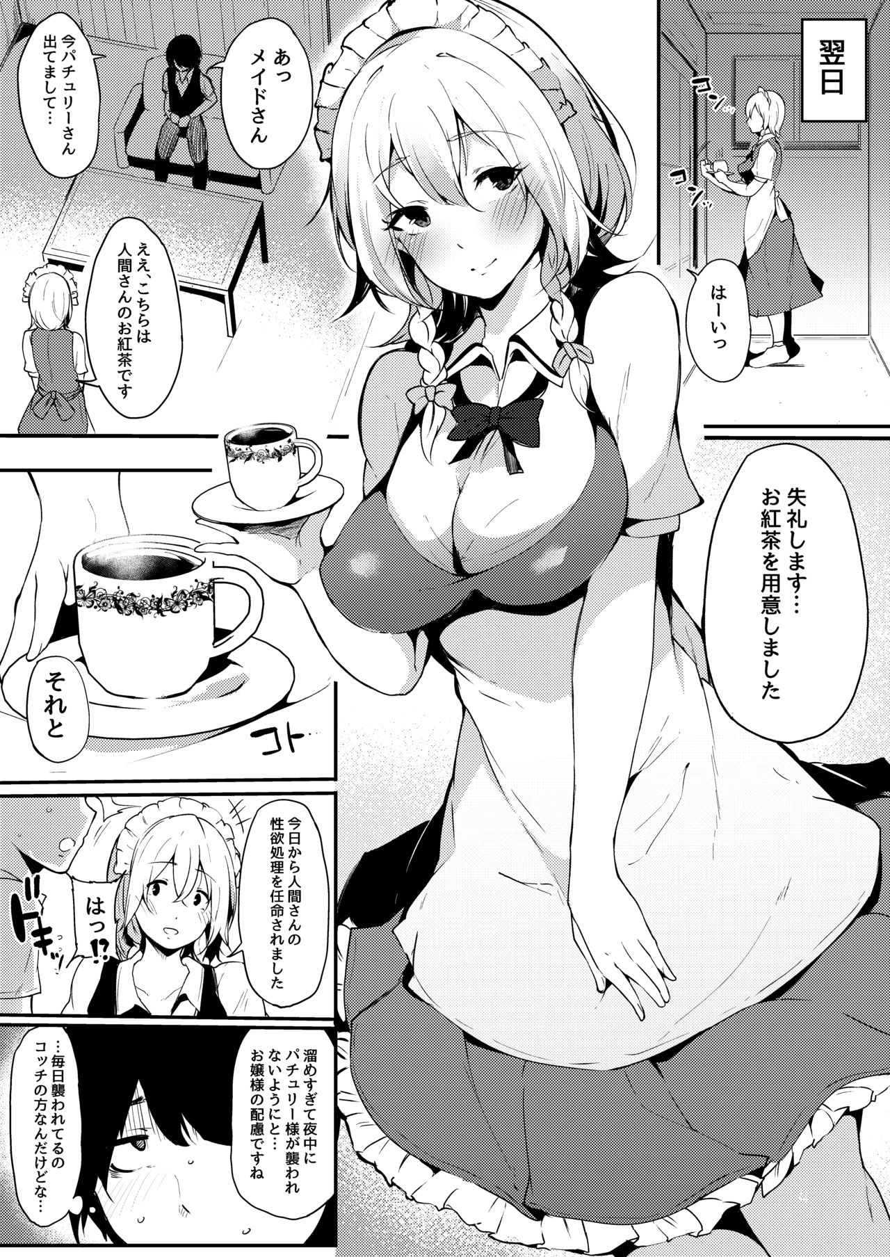 [BlossomSphere (Sakurayu Hal)] Koumakan no Majo ni Hirowareta Boku. (Touhou Project) [Digital] page 5 full