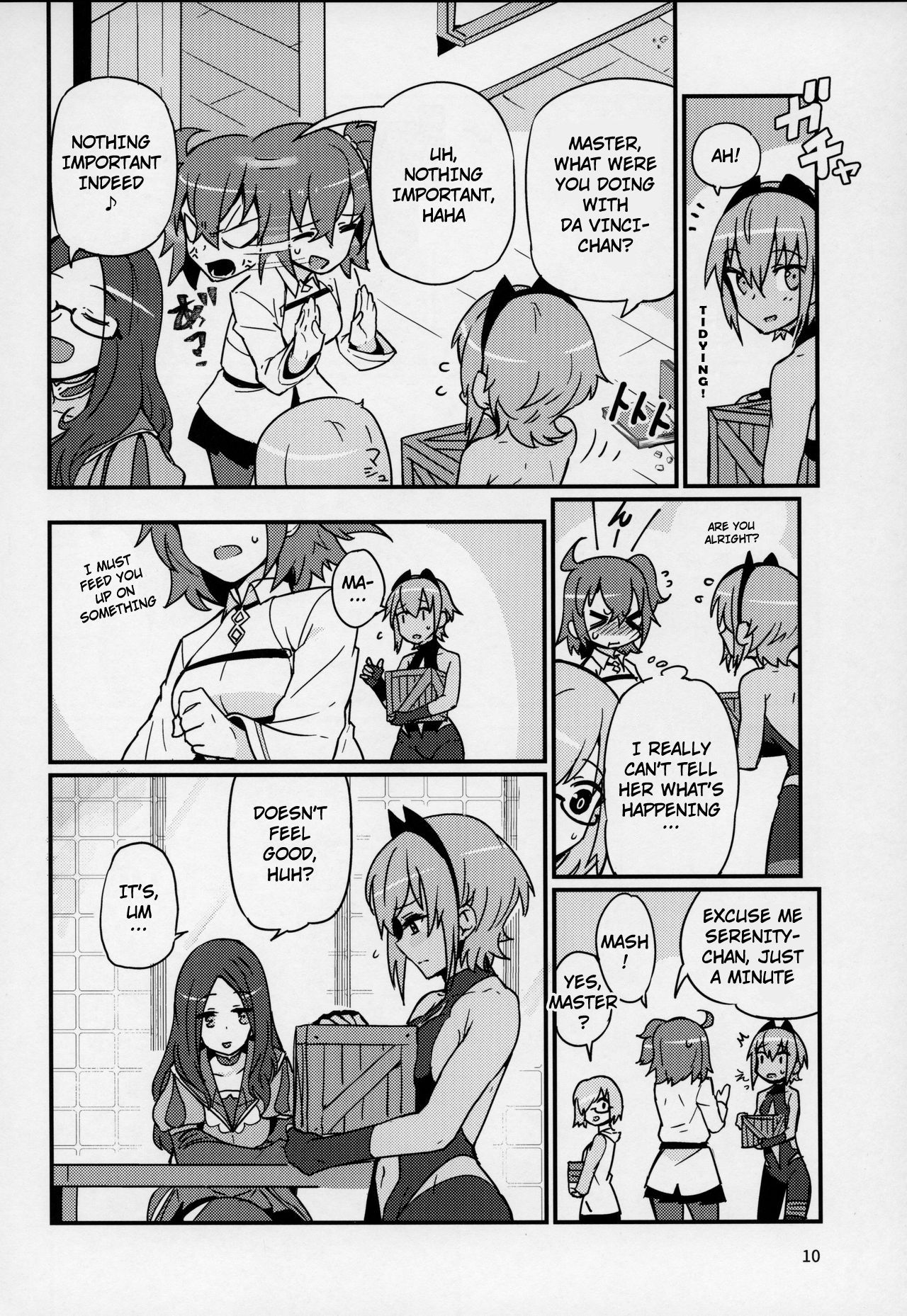 (C92) [Marutori no Chazuke (Torichamaru)] Seihitsu-chan wa Sawareraretai | Serenity-chan wants to be touched (Fate/Grand Order) [English] page 9 full