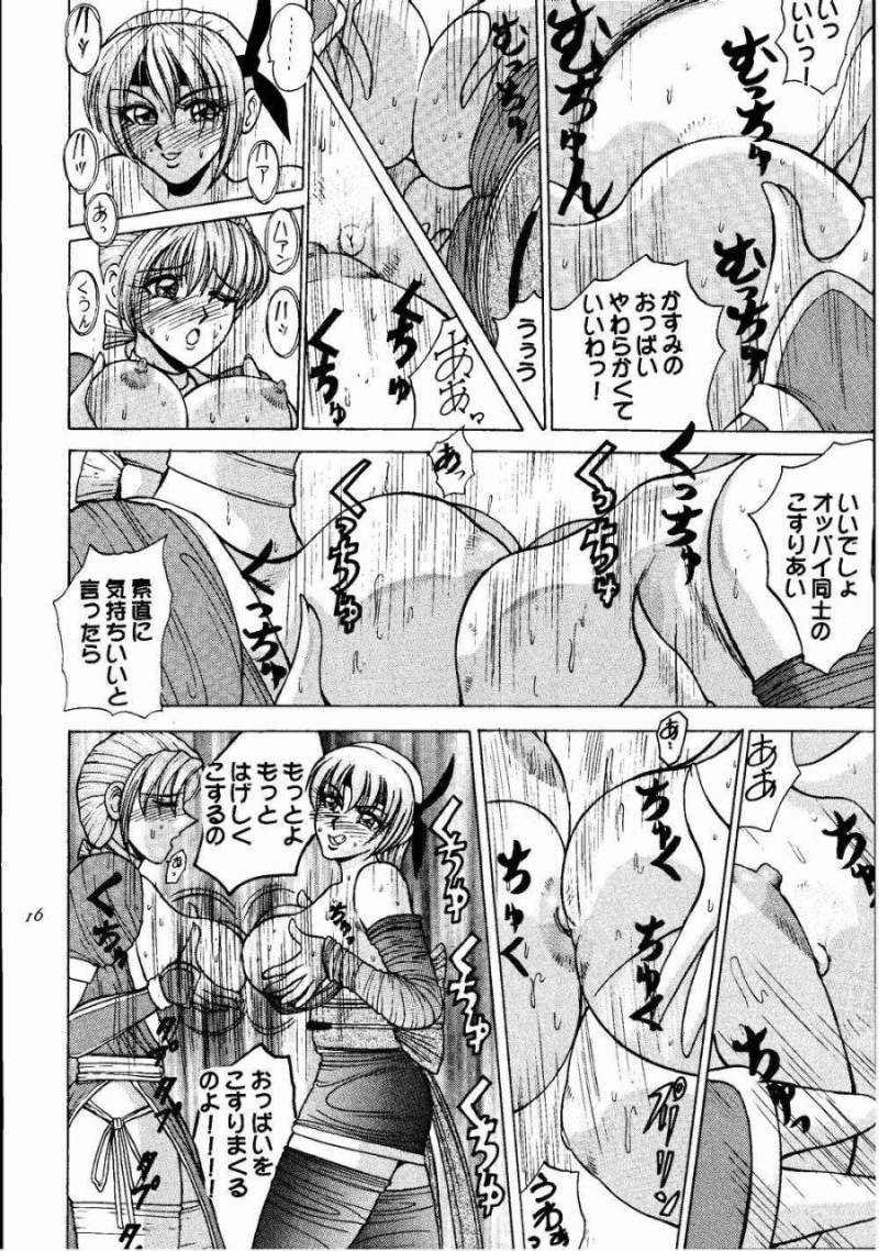 (C58) [Date wa Gorgeous ni (Ponzu)] Kasumi Higyaku no Oppai-hen (Dead or Alive) page 16 full