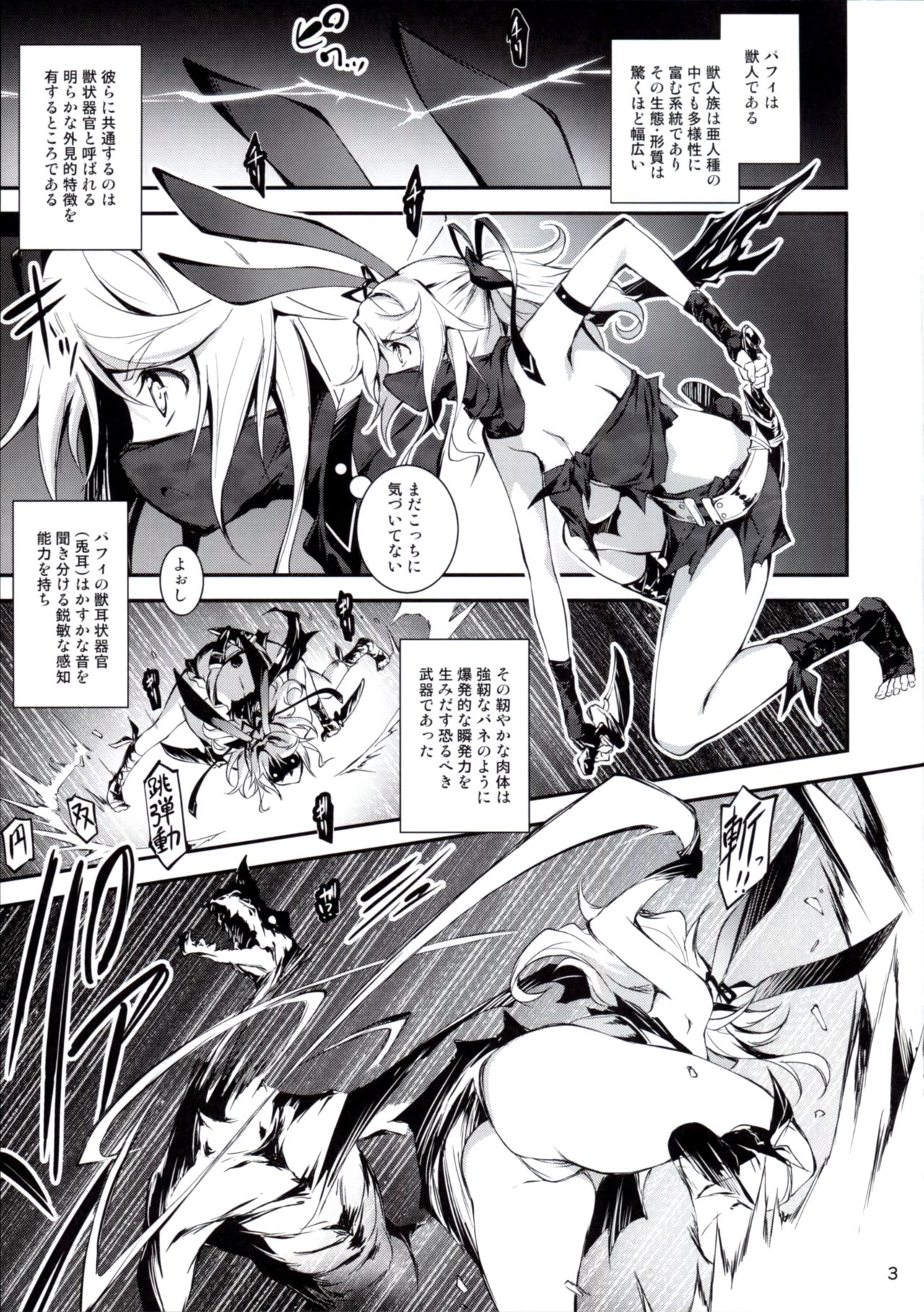 (C90) [Kikurage-ya (Kikurage)] Kuro no Ryman to Touzoku Puffy page 4 full
