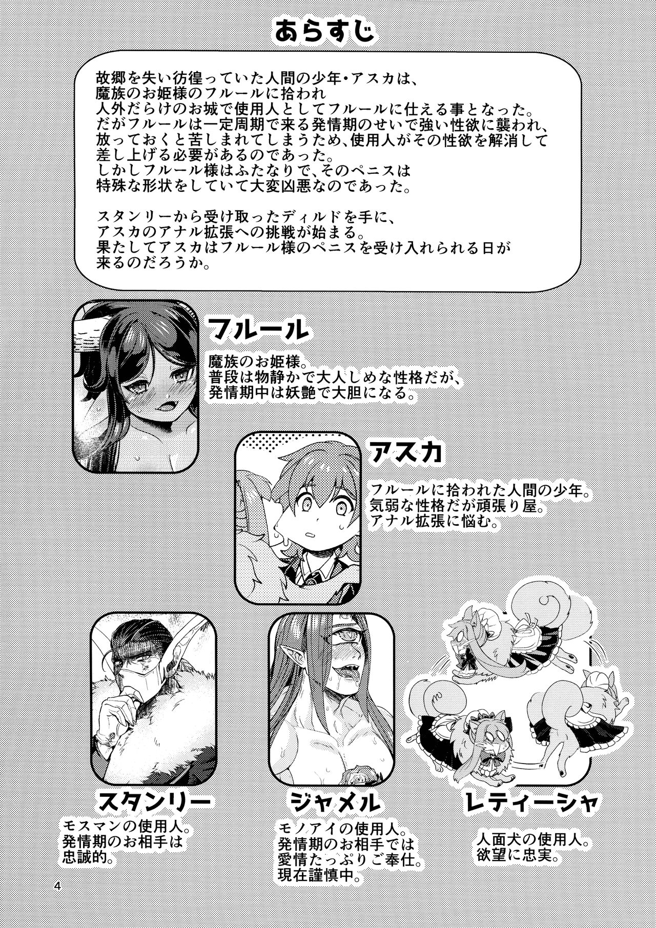 [Retiisha no o Hirune (Chifuyu)] Mazoku Hime Fleur no Hatsujouki 3 page 3 full