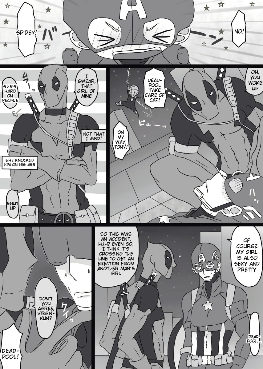 [Denjarasu Yamada] Depusupa modoki rakugaki manga ③ [fumuke jotaika][spider man, deadpool] [English] [Tigoris Translates] page 4 full