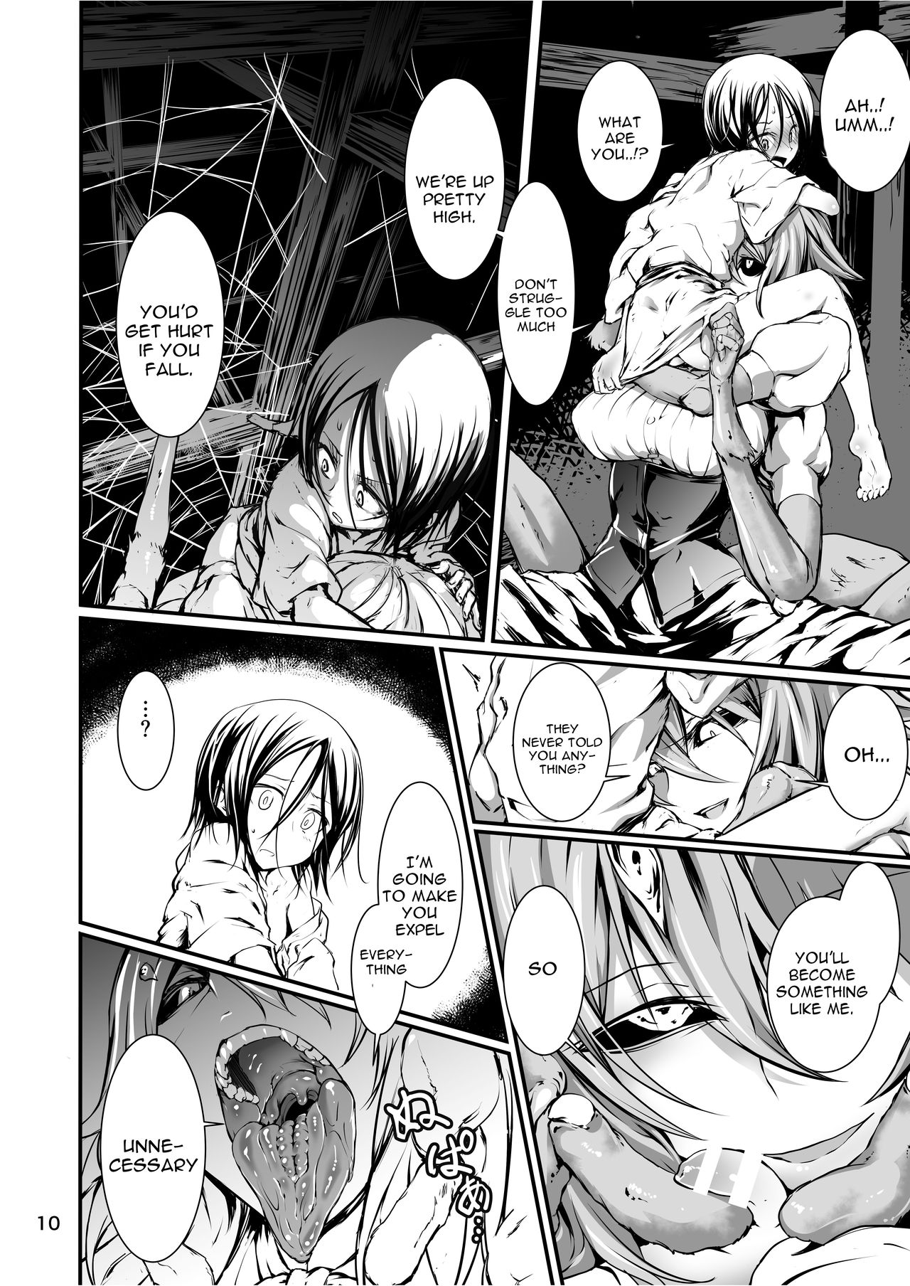 [Kousoku Bitch Network (Tamago Meshi)] Kumo to Nie [English] [constantly] [Digital] page 10 full
