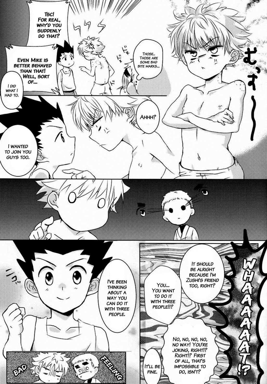 [Emilio(Naikai)] Doki Doki Hey Triangle (Hunter X Hunter)[English][Decensored] page 11 full