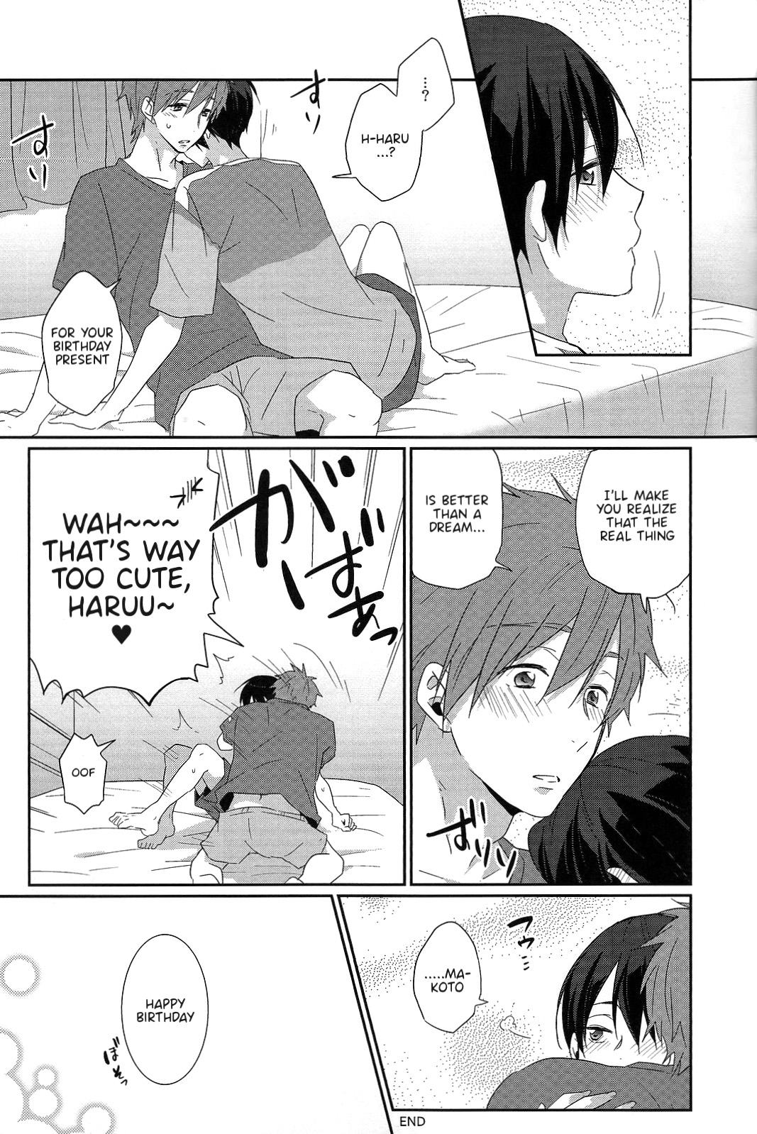 (Renai Jiyuugata! Osaka Taikai 2) [KH. (Yuki)] Ryote ni Haru. | A Haru in Both Hands. (Free!) [English] {Anneioux} page 15 full