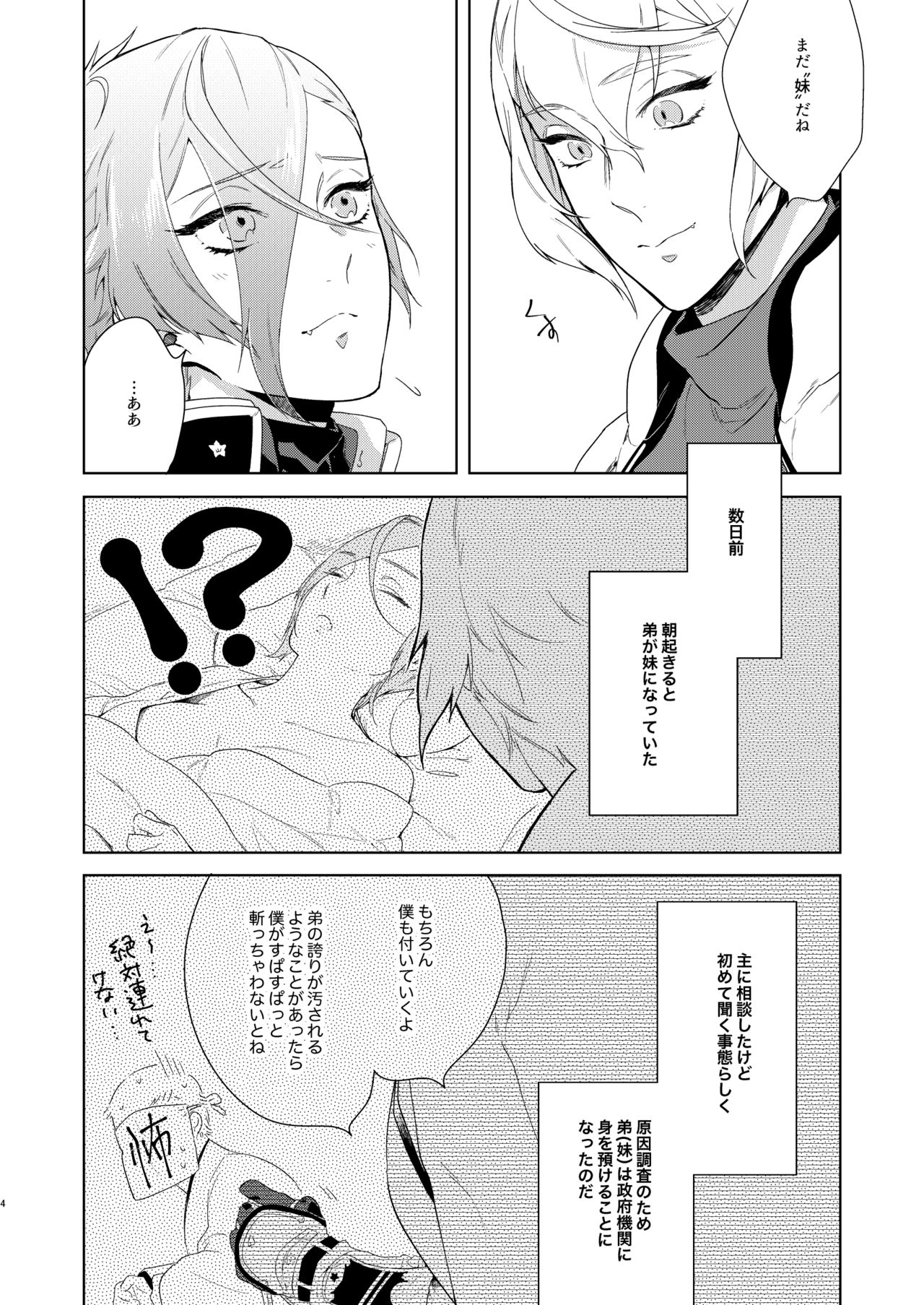 [paketa (5ga2)] Soutai Feminization (Touken Ranbu) [Digital] page 3 full