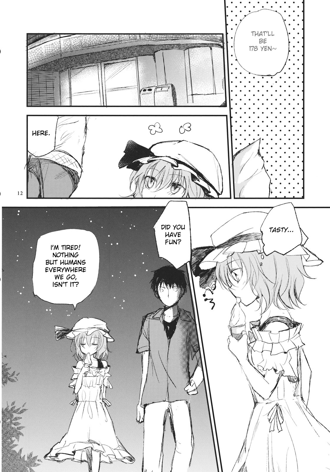 (Reitaisai 9) [Mikkamisaki (Nadzuka)] Remilia ga Genjitsukyou Iri | Remilia in My Hometown in Reality (Touhou Project) [English] [Yendi] page 12 full