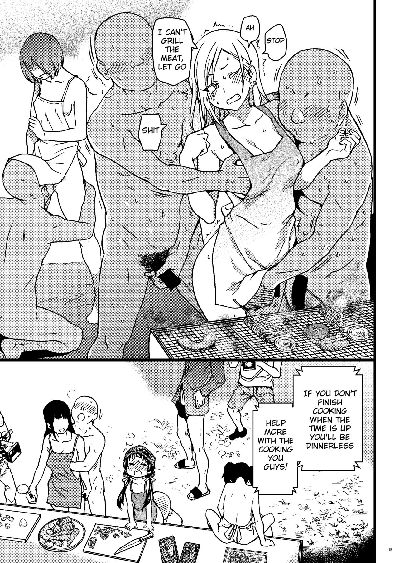 [Okina Keikaku (Shiwasu no Okina)] Pakopako Nakadashi Camp (Kuma Miko) [English] [BlindEye] [Digital] page 14 full